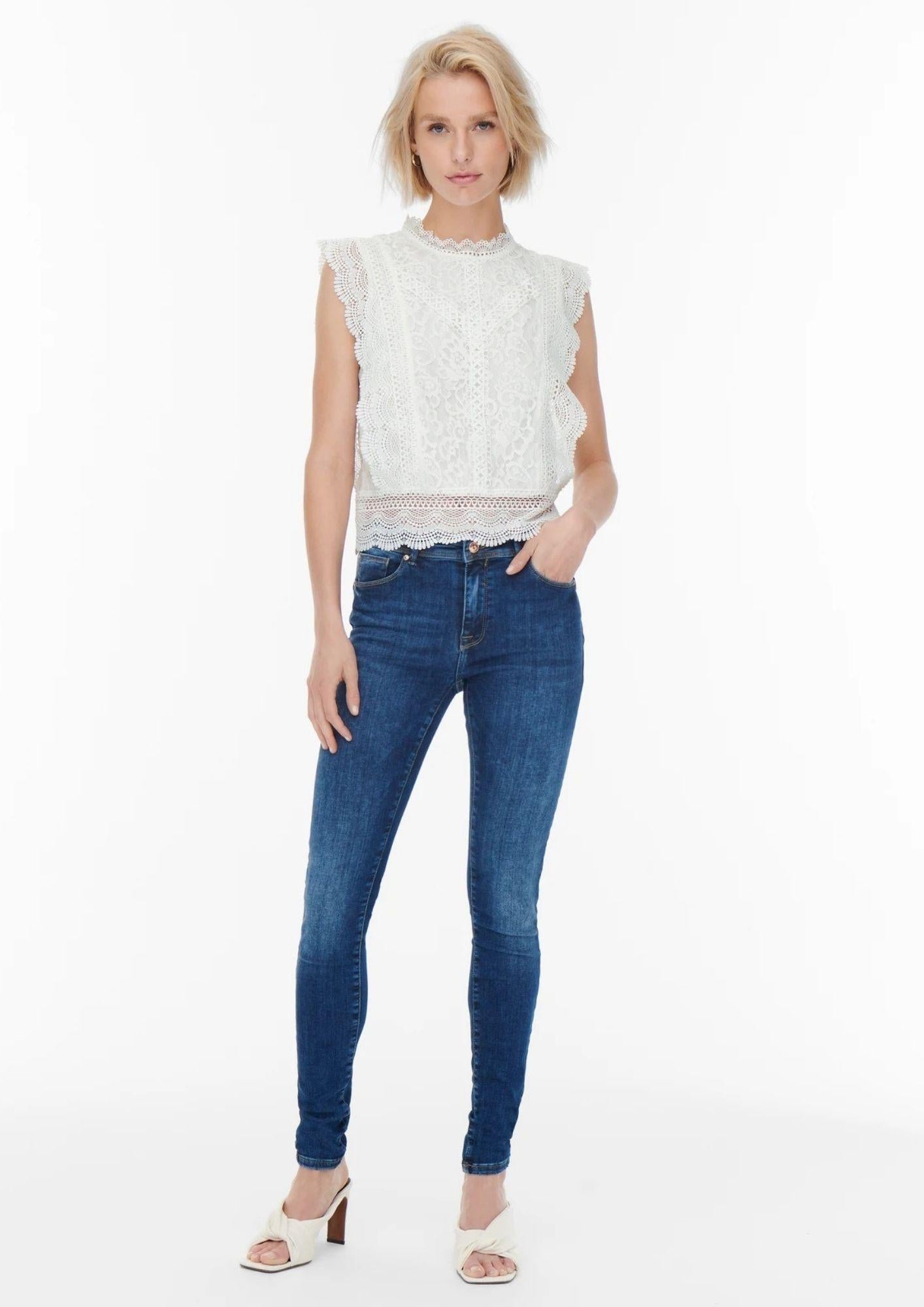 Only Top Donna Karo Bianco 15204604 Cloud Dancer ONLY