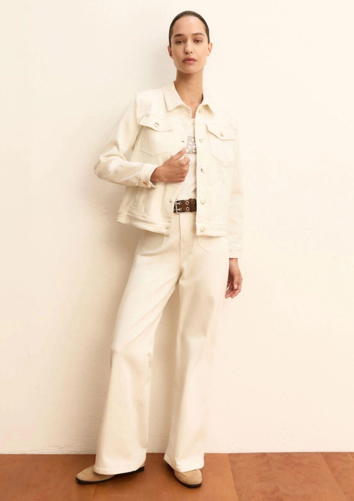 Emme Marella Pantalone Donna Emmbraschi Bianco Lana 2615131251200 001 EMME MARELLA