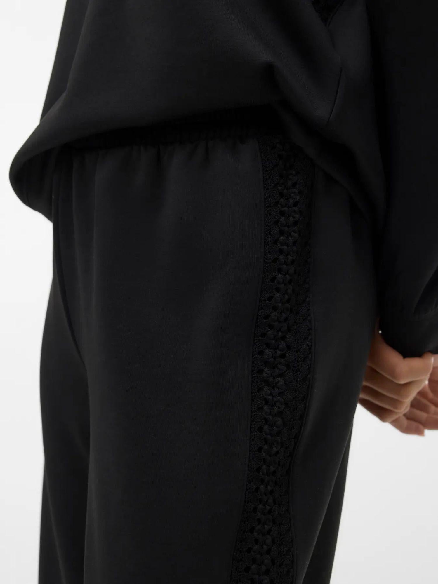 Vero Moda Pantalone Tuta Donna Nero VMInima 10341045 Black BLACK CROCHET VERO MODA