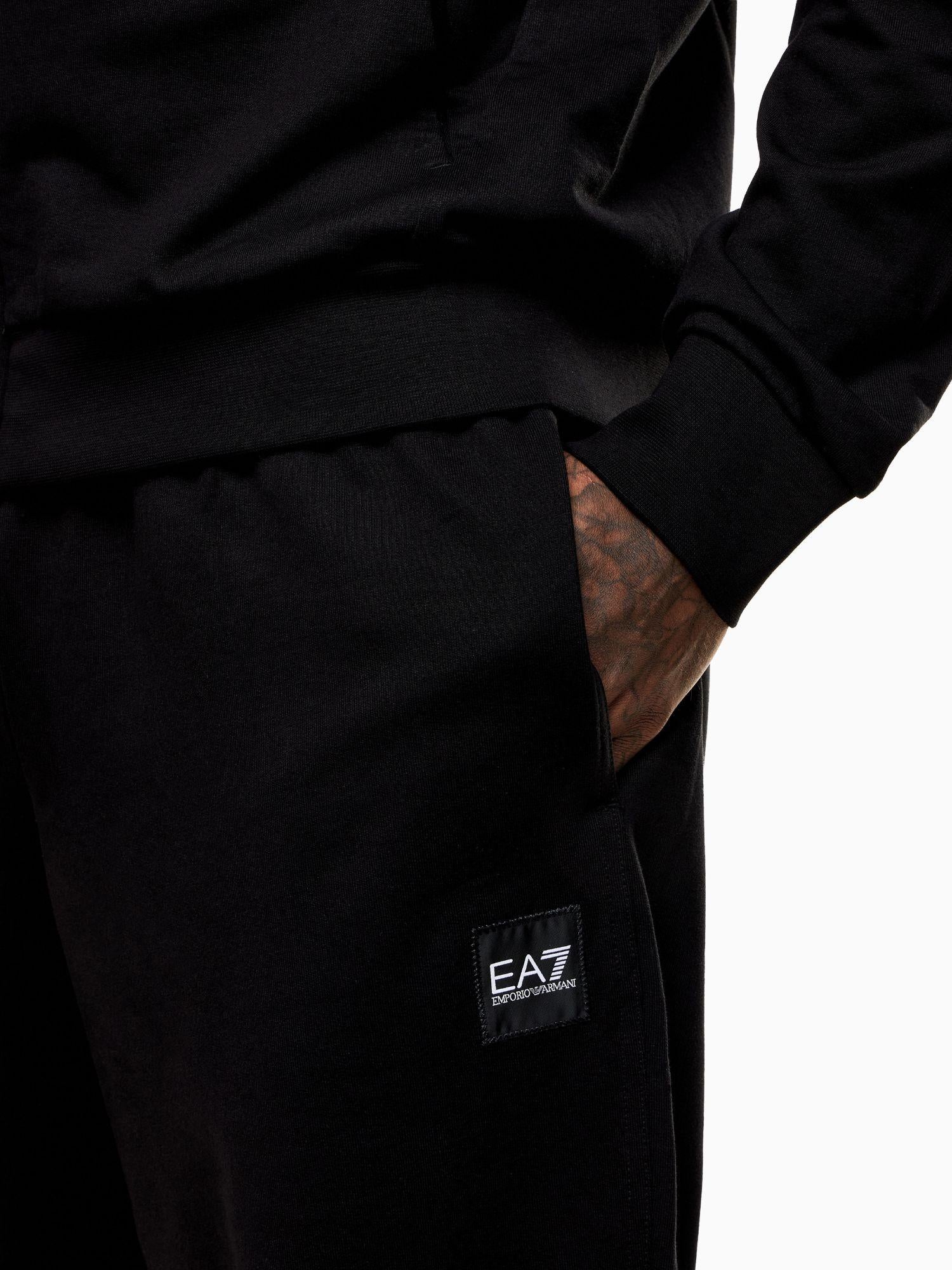 EA7 Emporio Armani Tuta Visibility in cotone Uomo Nero 7M000907 AF13512 MC317 EA7 EMPORIO ARMANI