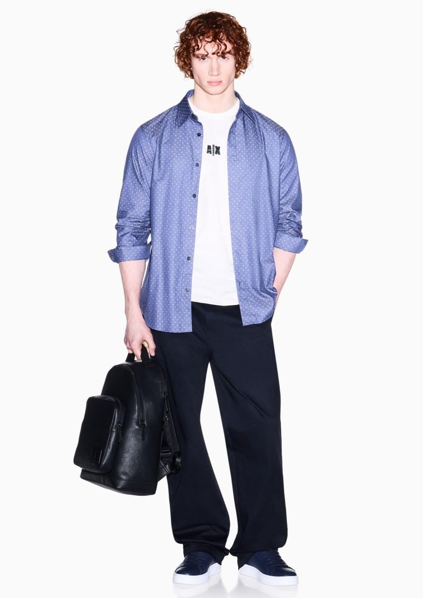 Armani Exchange T-Shirt Uomo Bianco Crema XM002509 AF10358 U1074 ARMANI EXCHANGE