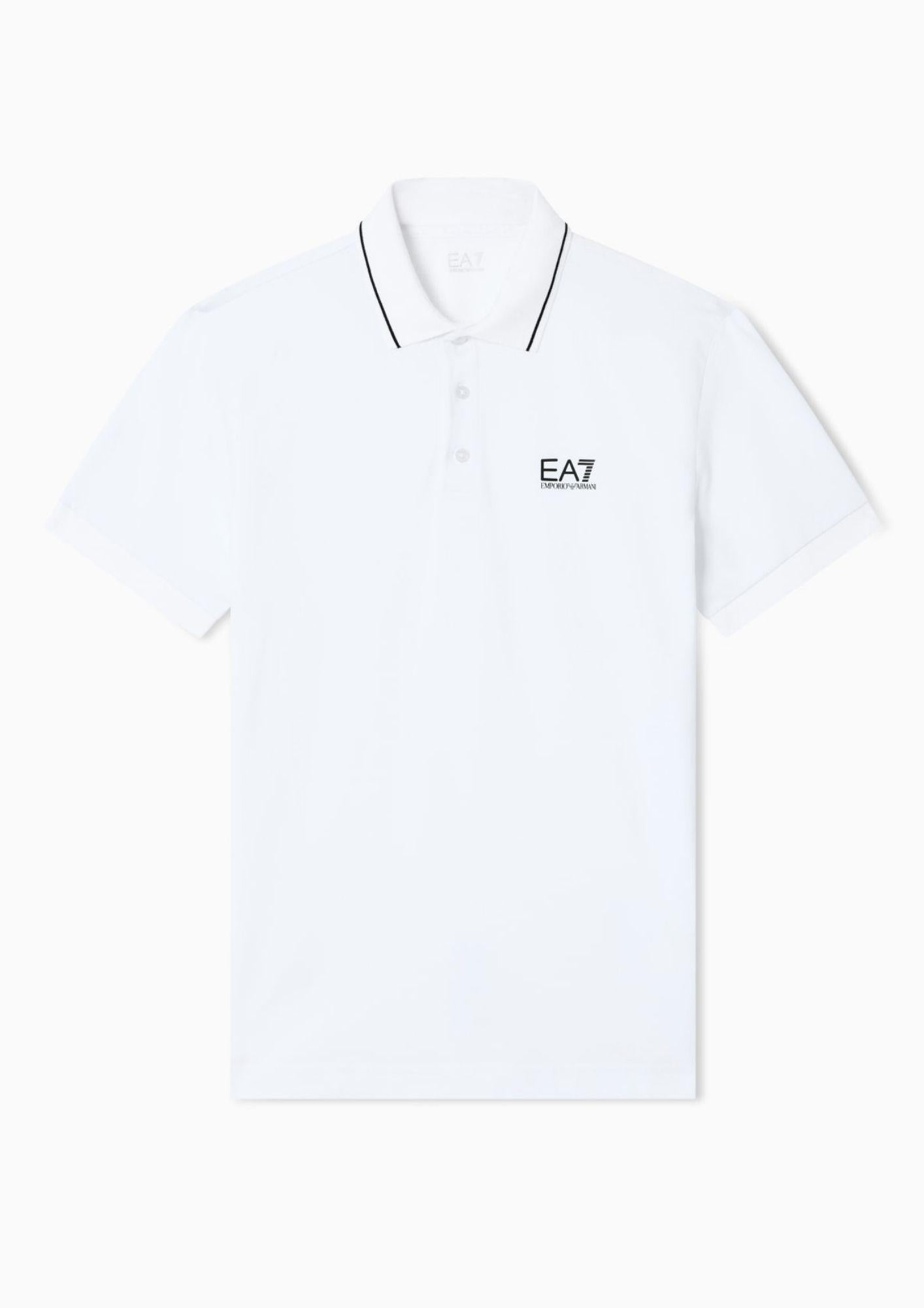 EA7 Emporio Armani Polo Uomo Bianca 8NPF16 PJVUZ 1100 EA7 EMPORIO ARMANI