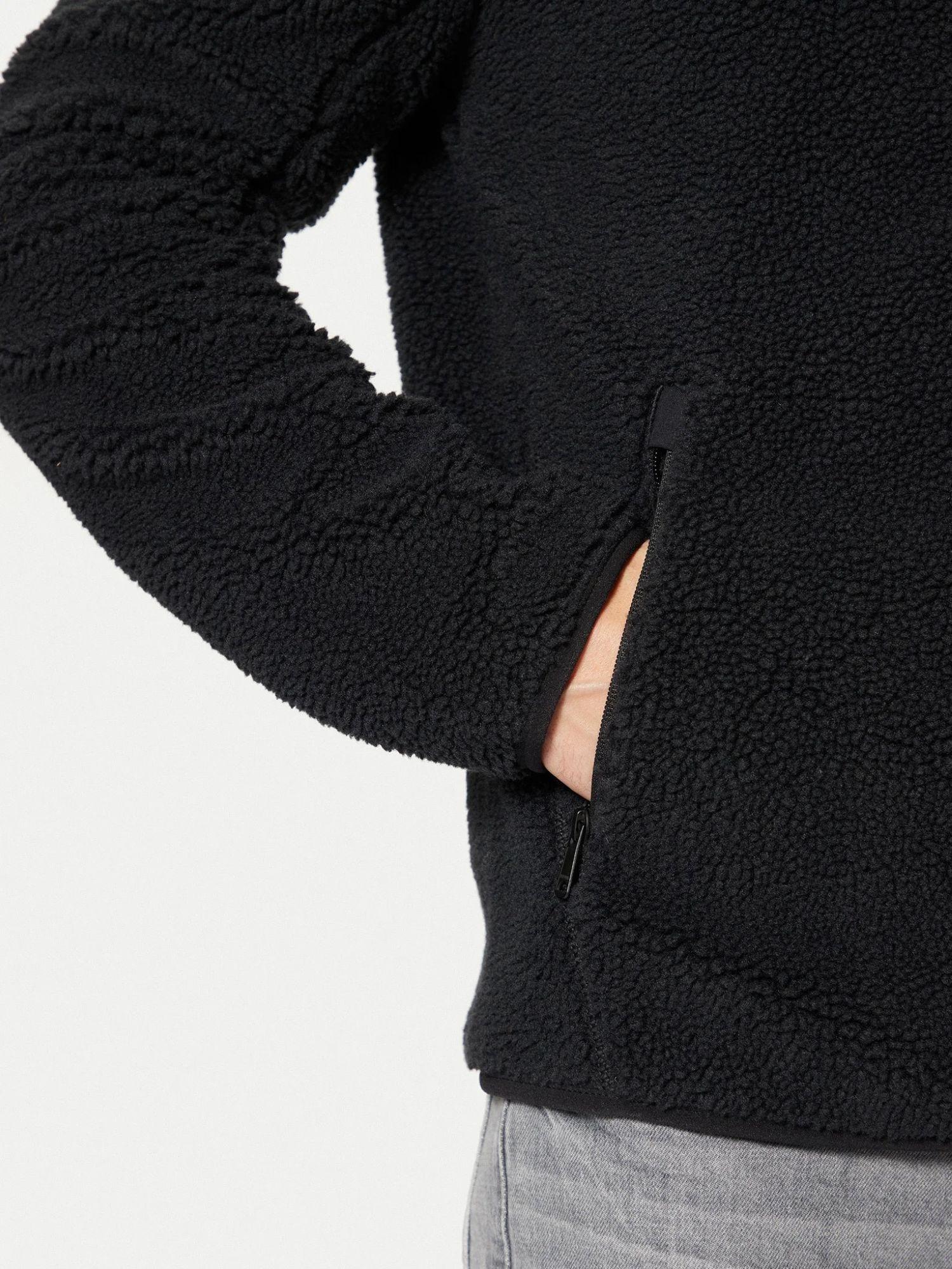 Napapijri Felpa Uomo di pile con zip Tynik Nero NP0A4IA9 041 NAPAPIJRI