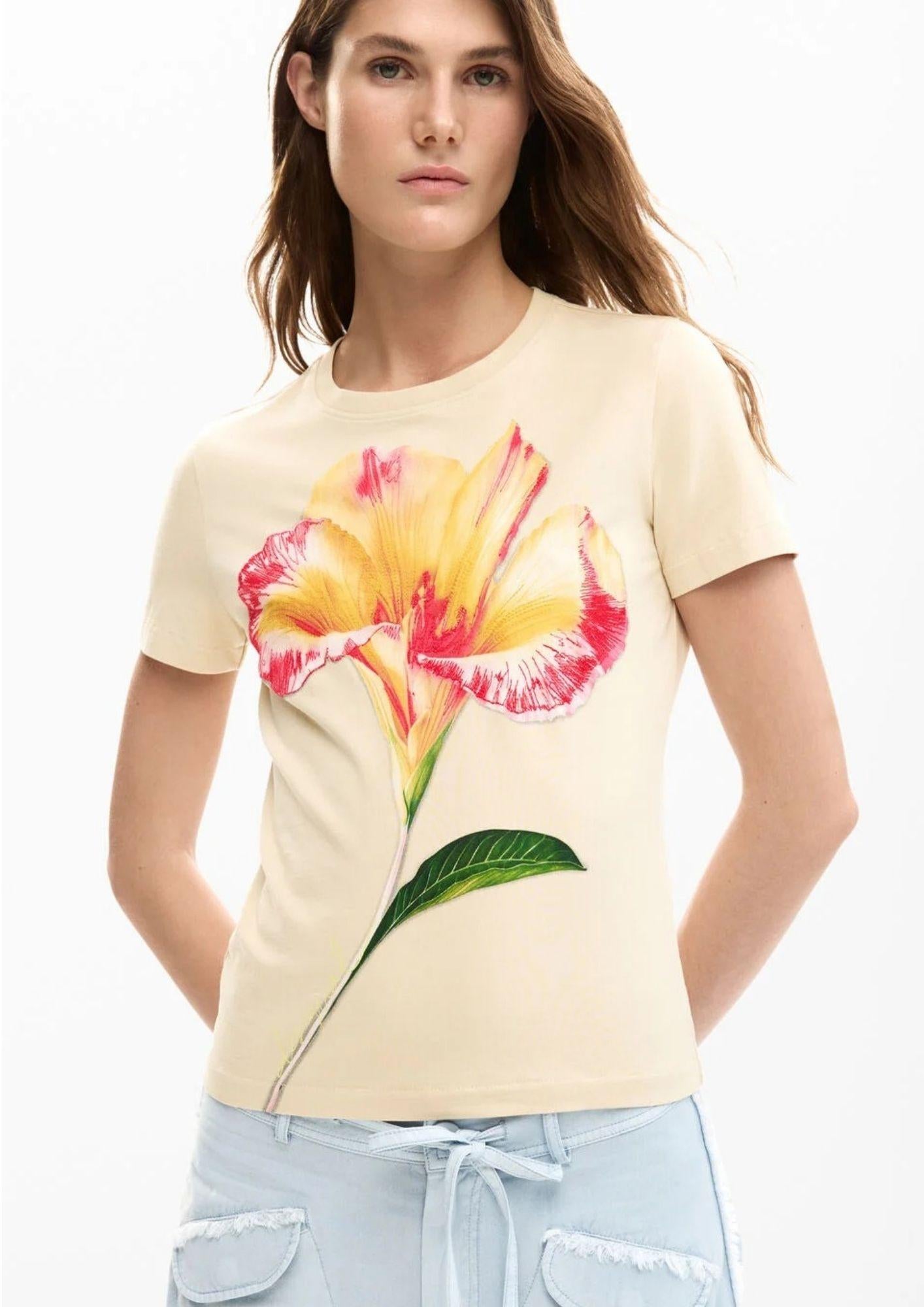 Desugual T-Shirt Donna Estocolmo Bianca 26SWTK03 1001 DESIGUAL