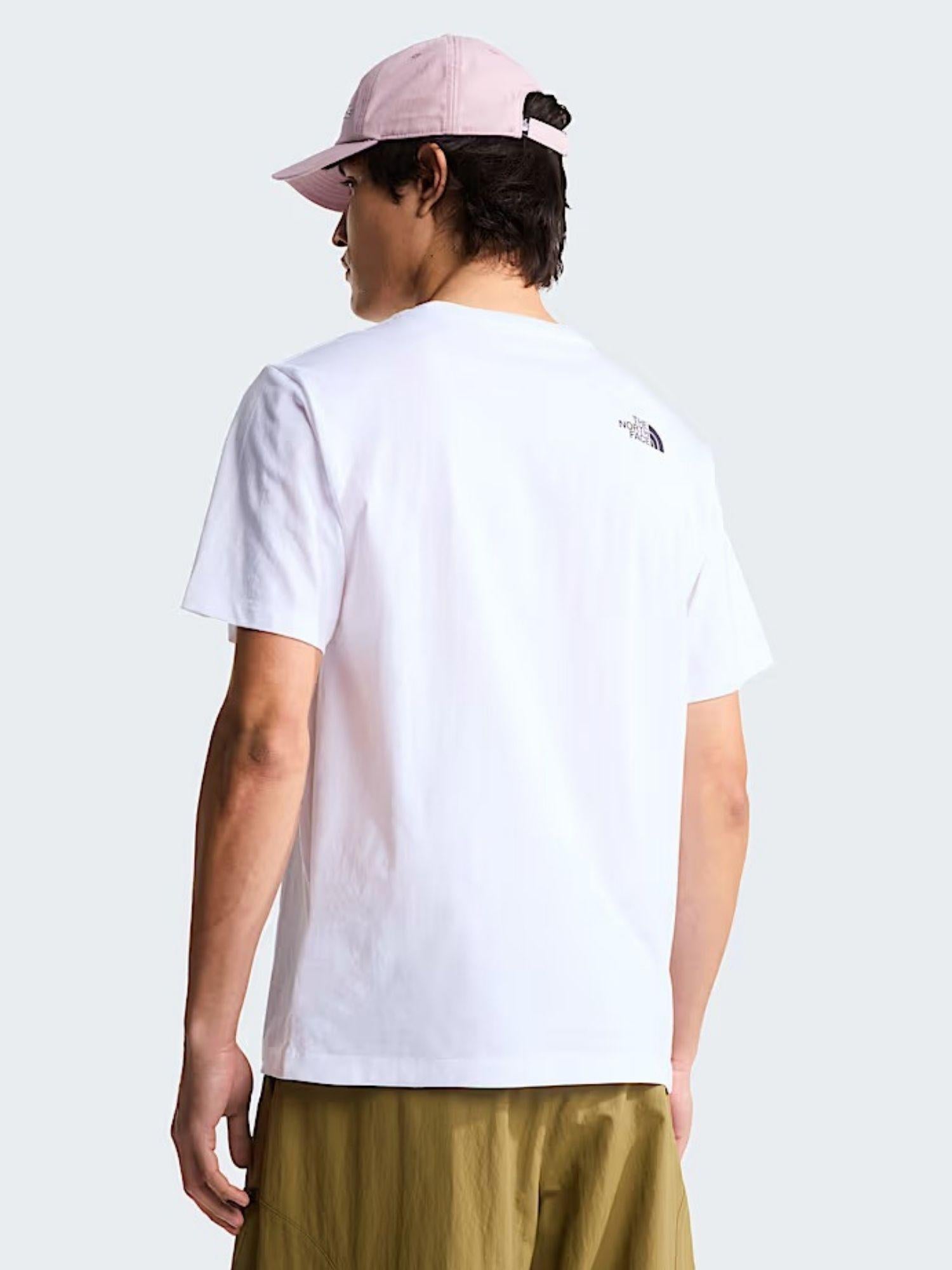 The North Face T-Shirt Uomo Bianca Evolution Half Dome Regular NF0A8B6J LA9 THE NORTH FACE