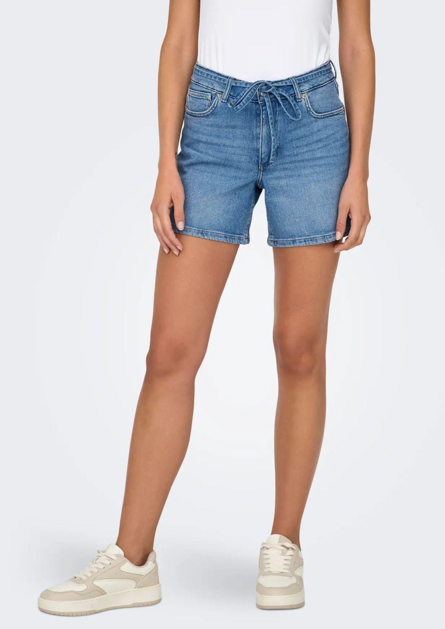 Only Shorts Donna Gianna Blu Denim Medio 15340706 Medium Blue Denim ONLY
