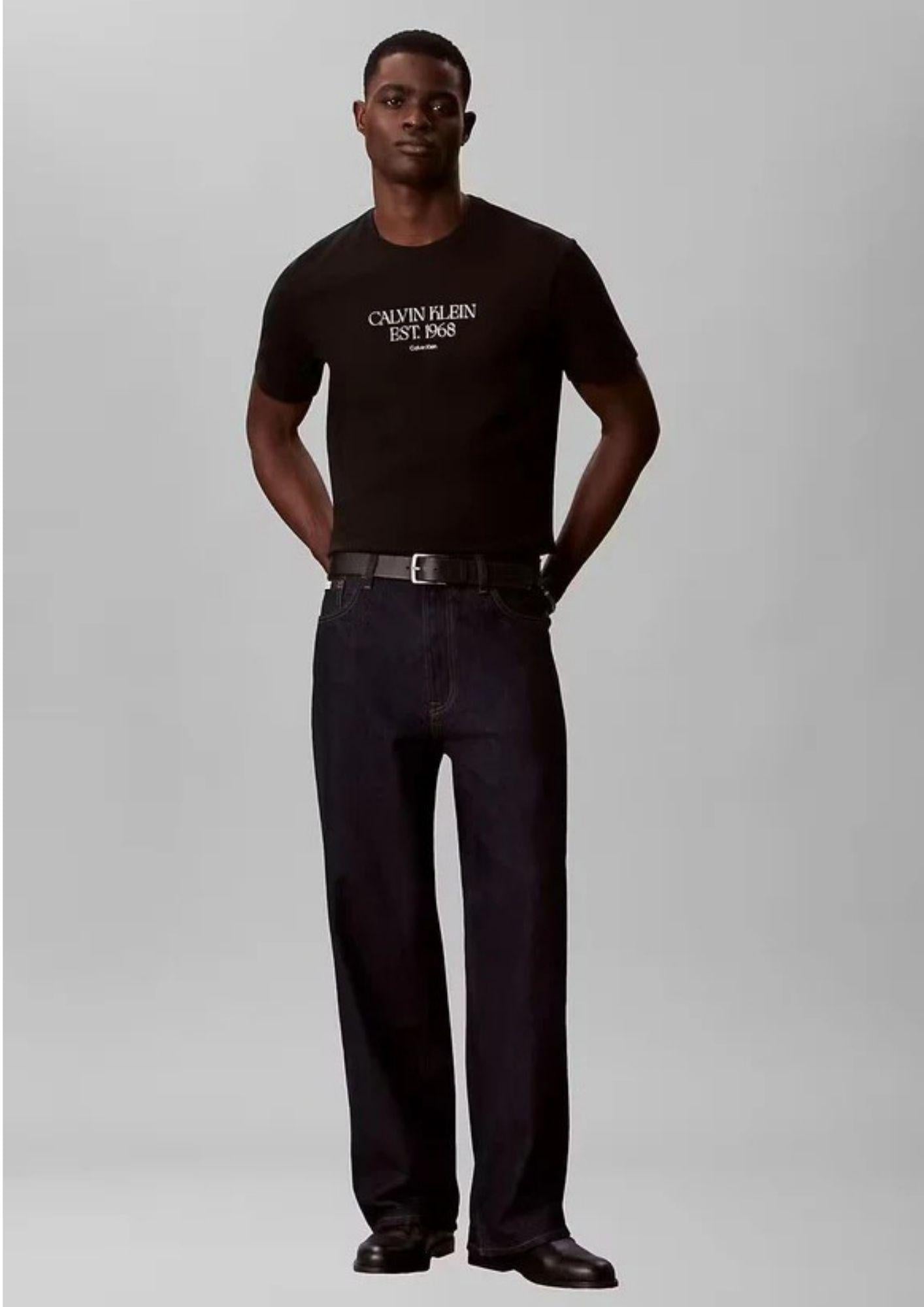 Calvin Klein T-Shirt Uomo Nera LV14RF804G UB1 CALVIN KLEIN