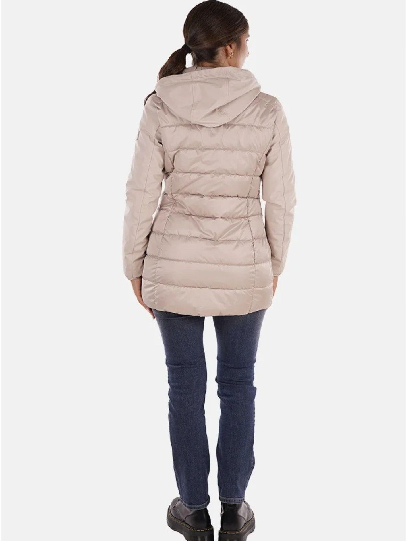 Yes Zee Giacca Lunga Donna Beige O045 M800 0222 YES ZEE