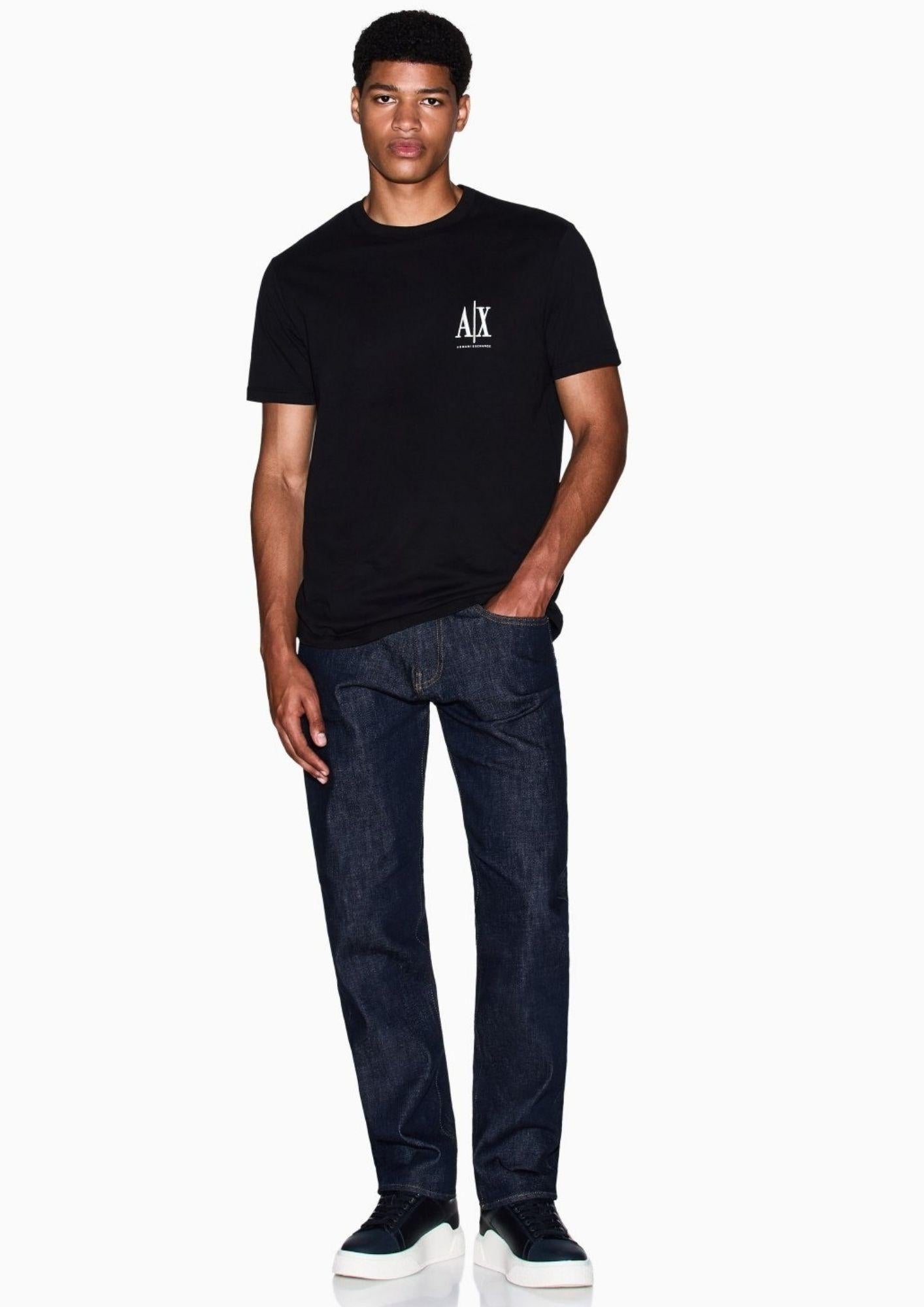 Armani Exchange T-Shirt Uomo Nera XM000365 AF12308 UC001 ARMANI EXCHANGE