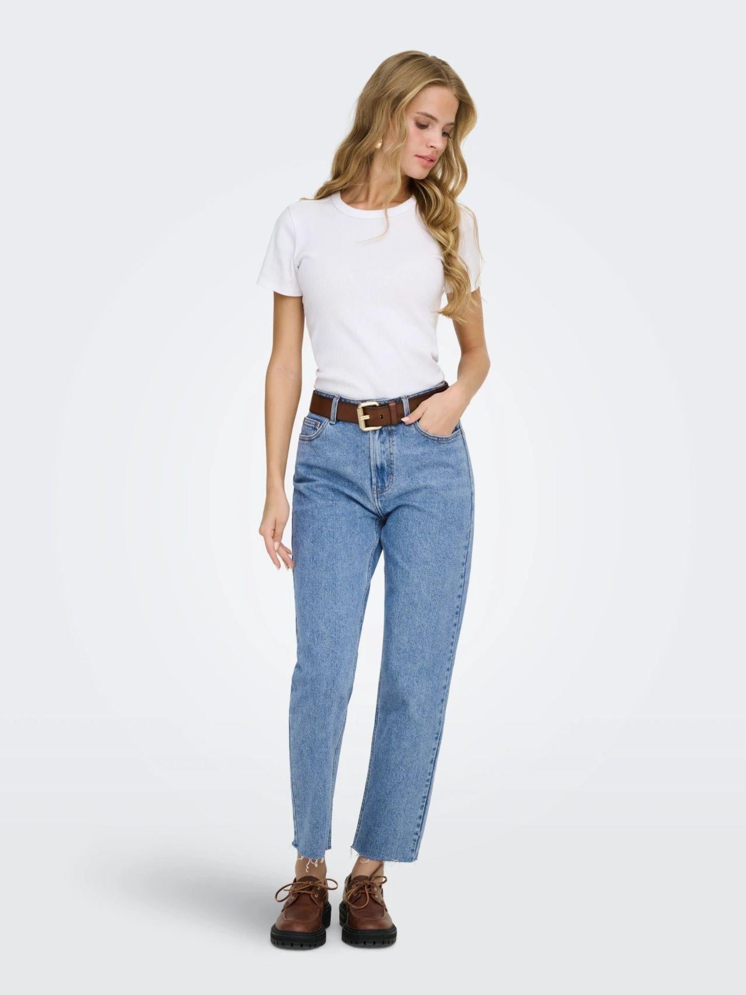 Only Jeans Donna Straight Fit Light Blue Onlemily 15171550 Light Blue Denim ONLY