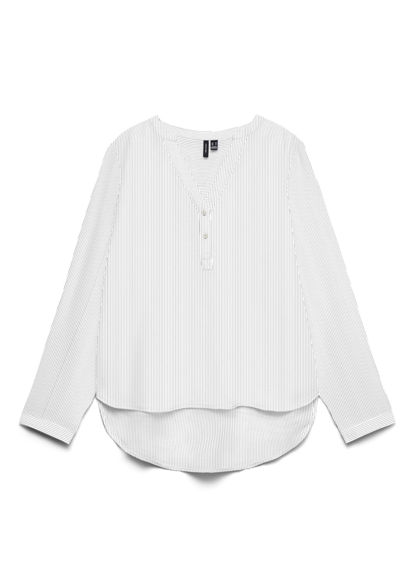 Vero Moda Blusa Donna Kaja Bianca Nera 10340684 Snow White Amanda Black VERO MODA