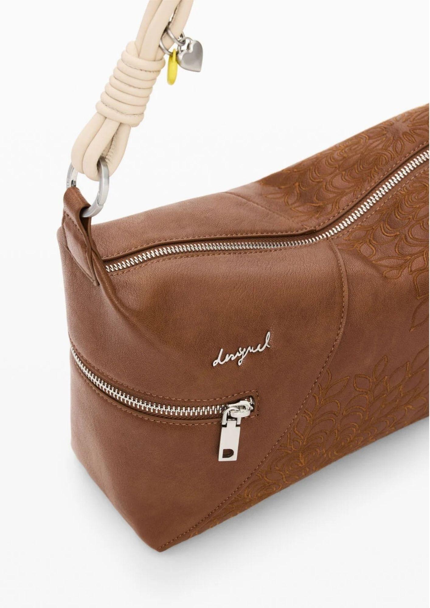 Desigual Borsa Donna Bag Sierra Camel Hunting Ton Marrone 26SAXPB6 6011 DESIGUAL