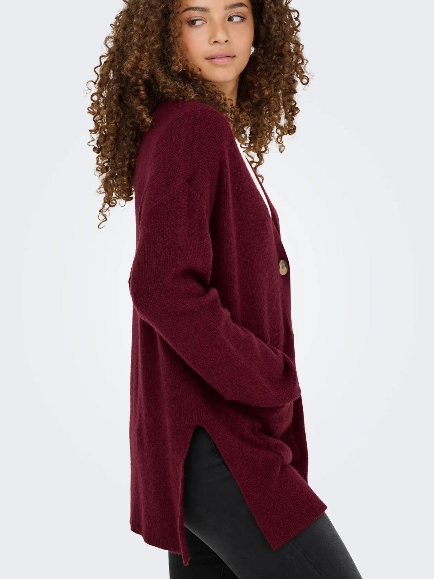 Only Cardigan Donna Ibi Bordeaux 15351147 Cabernet ONLY