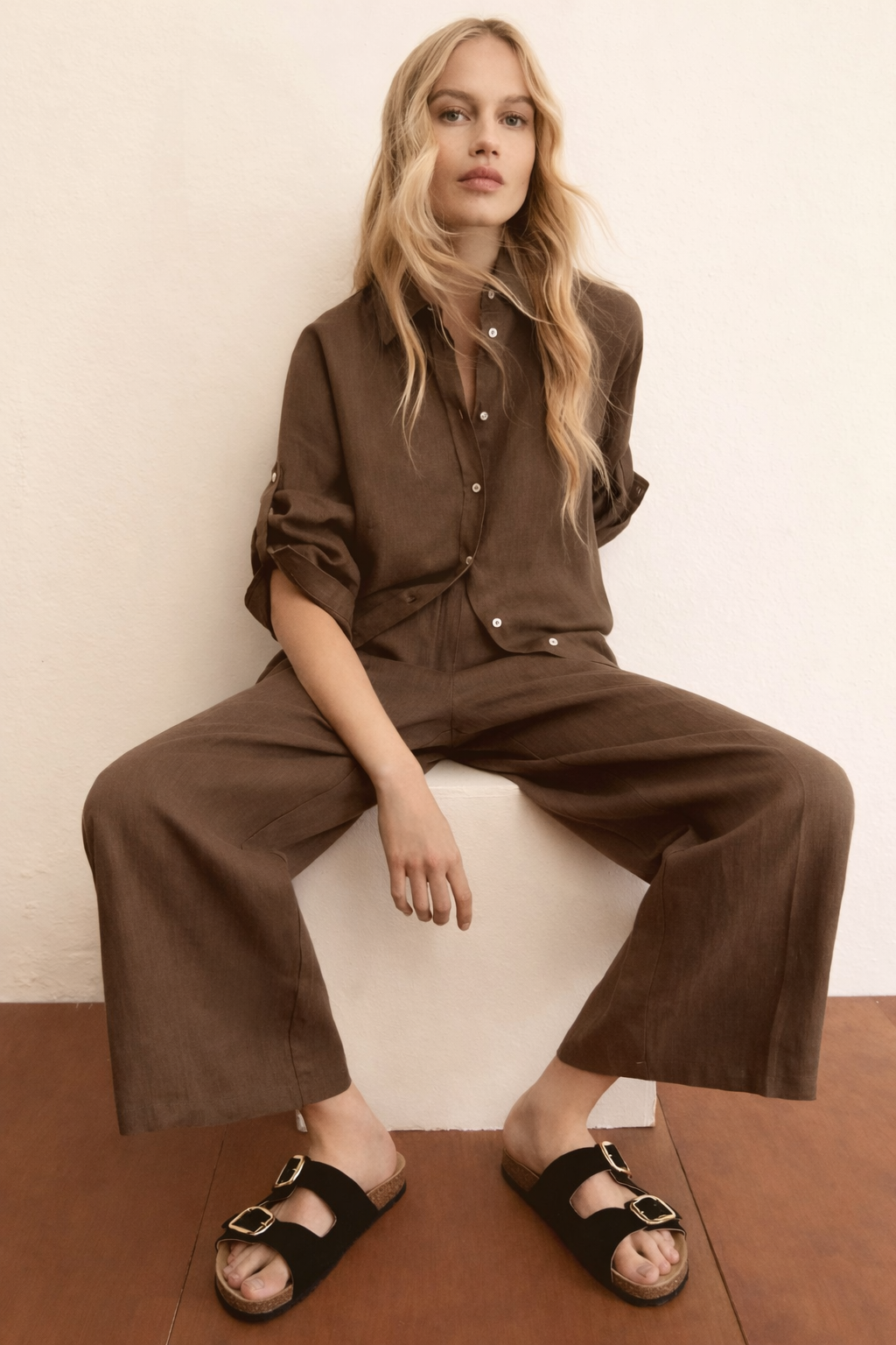 Emme Marella Pantalone Donna Emmclava Tortora 2615131182200 005 EMME MARELLA