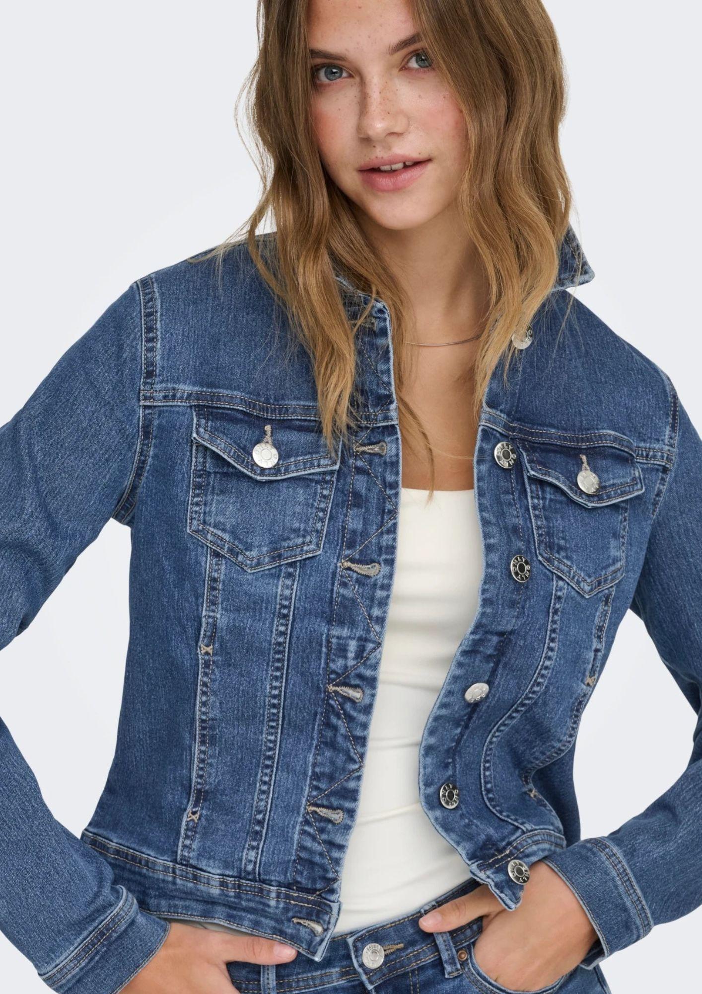 Only Giubbino Donna Wonder Medium Blu Denim 15243147 Medium Blue Denim ONLY