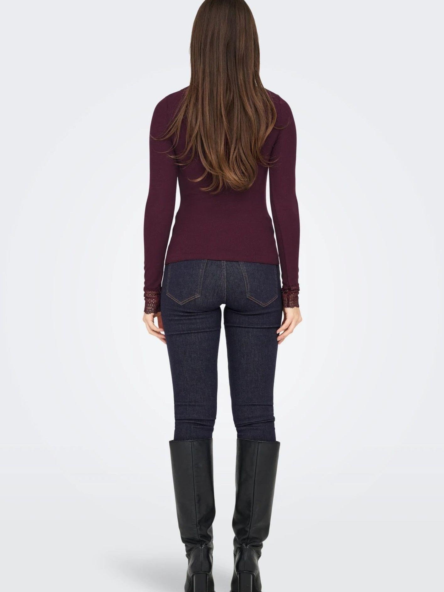 Only Top Donna Tilde Bordeaux 15207788 Port Royale ONLY