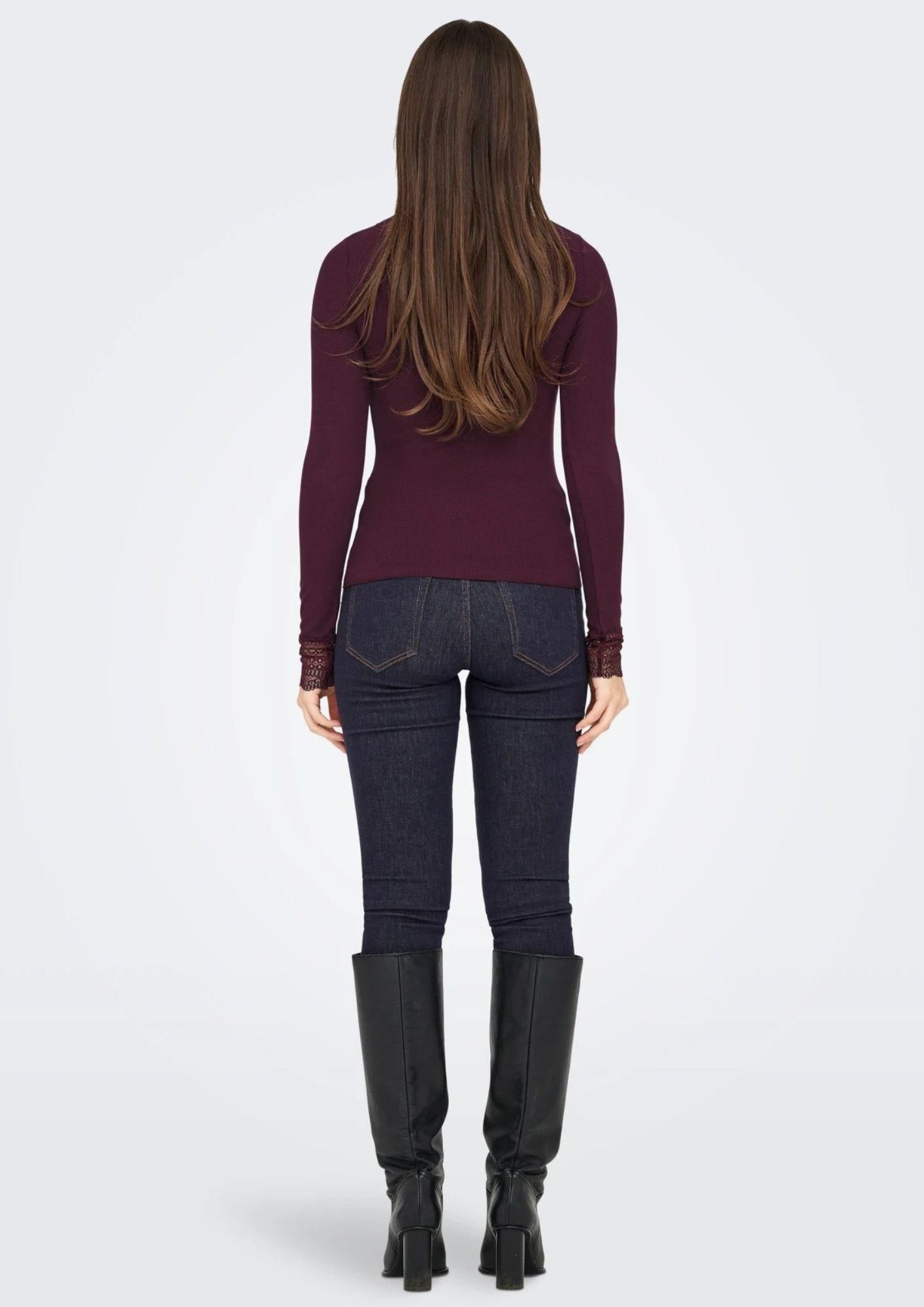 Only Top Donna Tilde Bordeaux 15207788 Port Royale ONLY