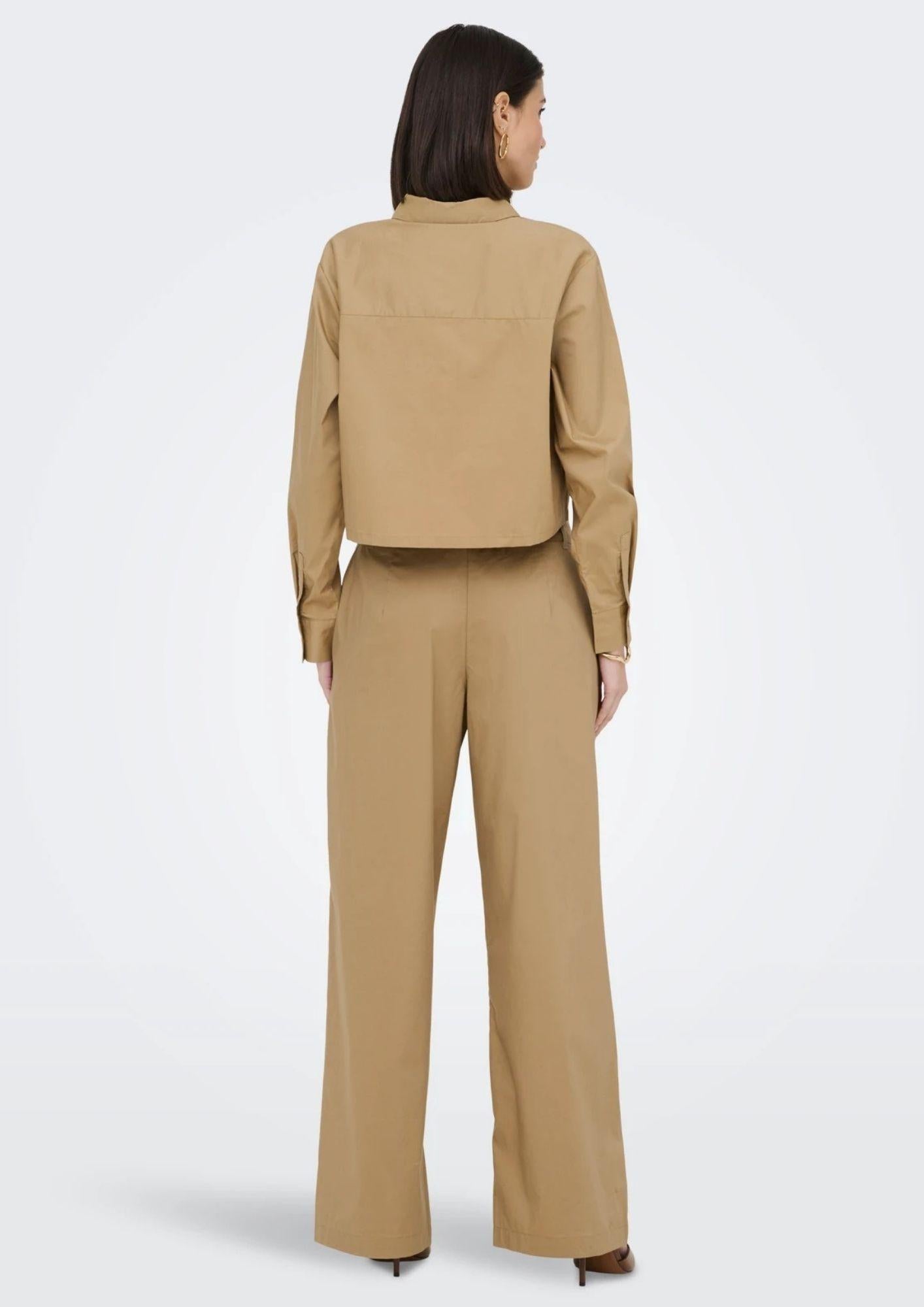 Jacqueline De Yong Camicia Donna Mio Marrone 15363677 Tigers Eye JACQUELINE DE YONG