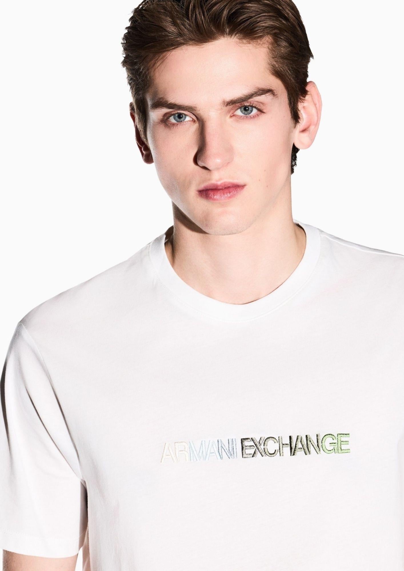Armani Exchange T-Shirt Uomo Bianca XM002785 AF10358 U0009 ARMANI EXCHANGE
