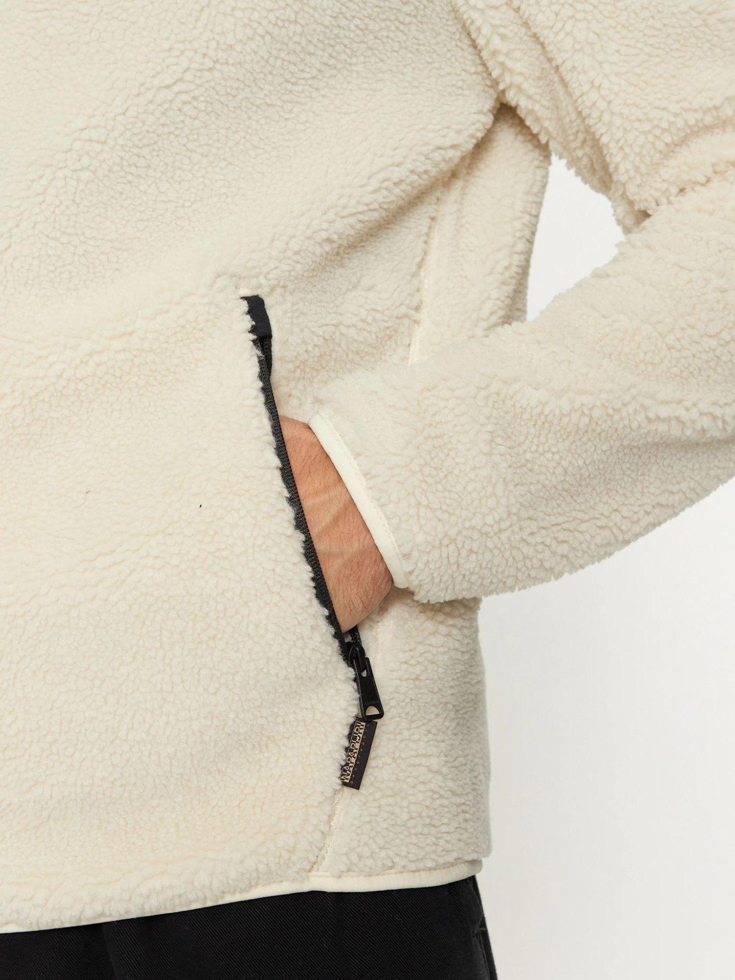 Napapijri Felpa Uomo di pile con zip Tynik Beige NP0A4IA9 N1J NAPAPIJRI