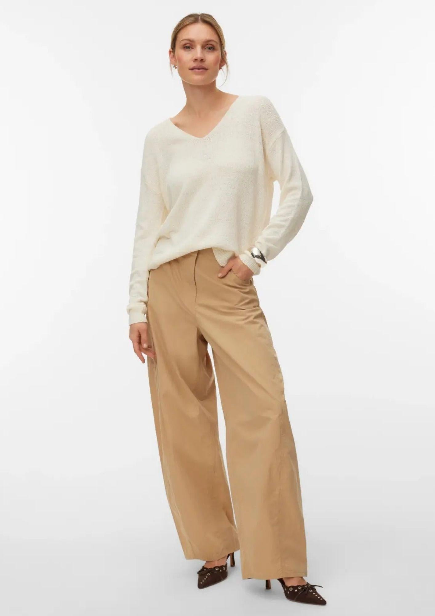 Vero Moda Pullover Donna Charity Grigio Betulla 10340124 Birch VERO MODA