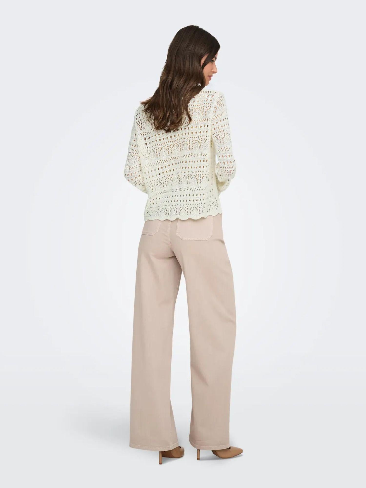 Jacqueline De Yong Maglia Donna Eggnog Jdysun 15287384 Eggnog JACQUELINE DE YONG