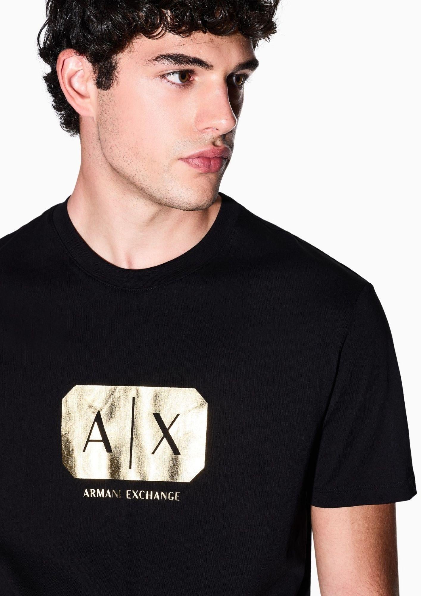 Armani Exchange T-Shirt Uomo Nera XM002826 AF12308 UC001 ARMANI EXCHANGE