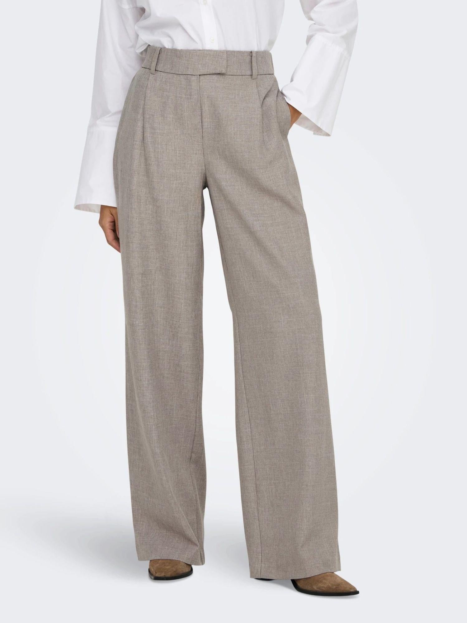 Only Pantaloni Donna Fungi Straight Fit Onllinda 15336761 Fungi MELANGE ONLY