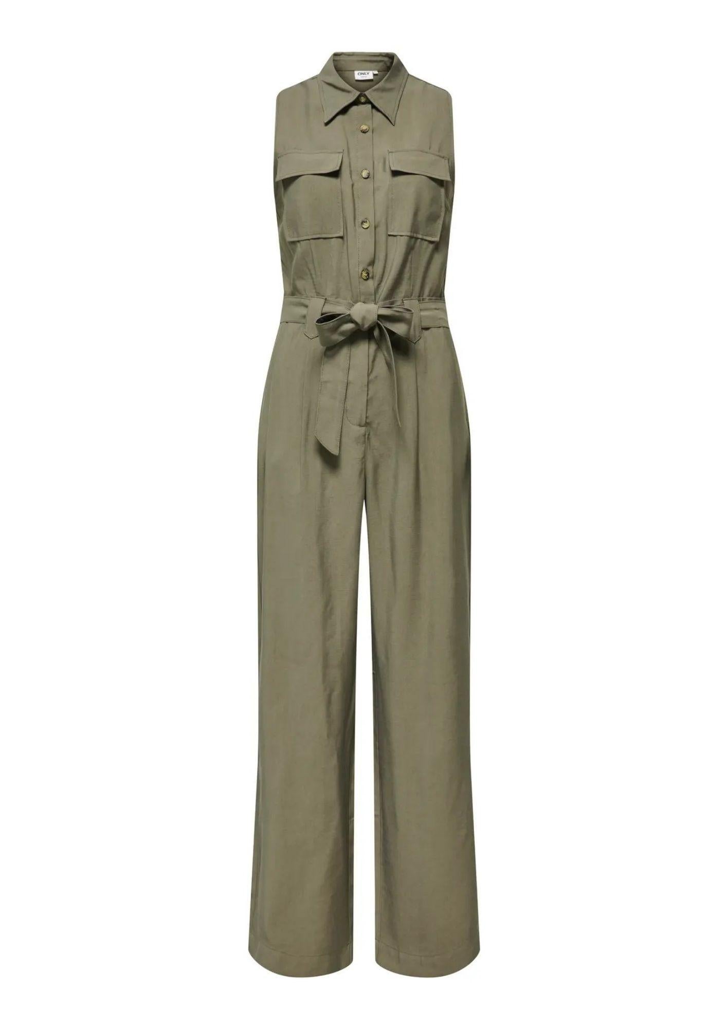 Only Tuta Donna Tila Verde 15367397 Stone Gray ONLY