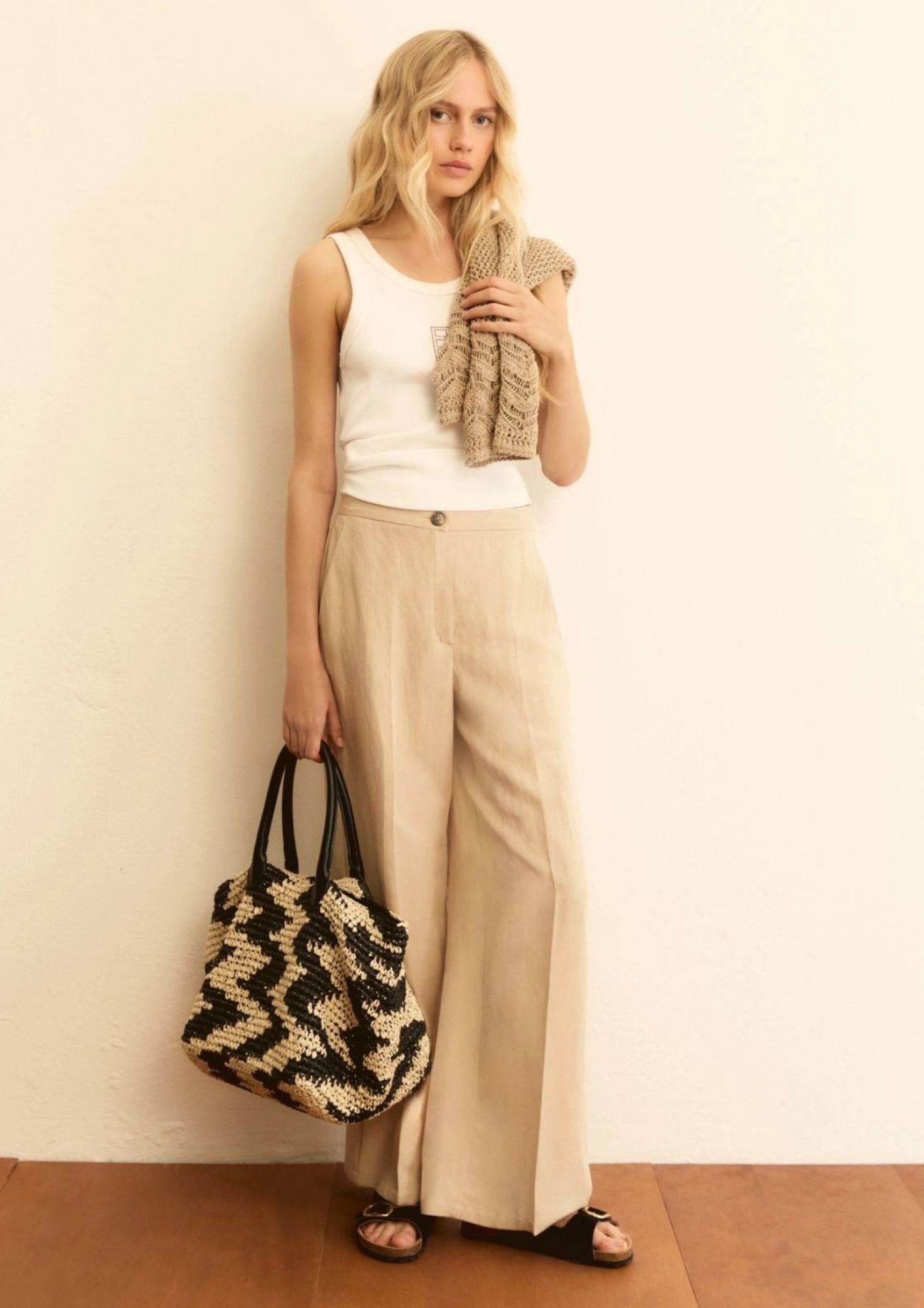 Emme Marella Pantalone Donna Emmpera Beige 2615131102200 003 EMME MARELLA