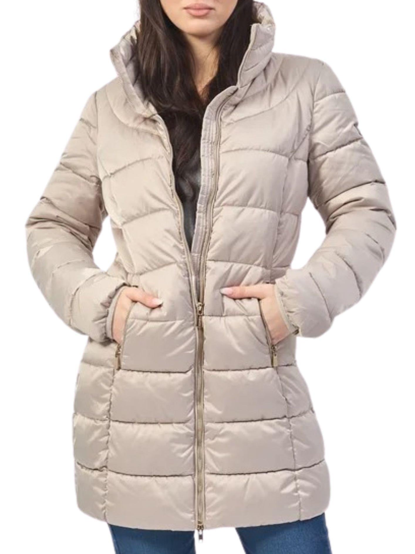 Yes Zee Giubbino Donna Beige J015 M800 0222 YES ZEE