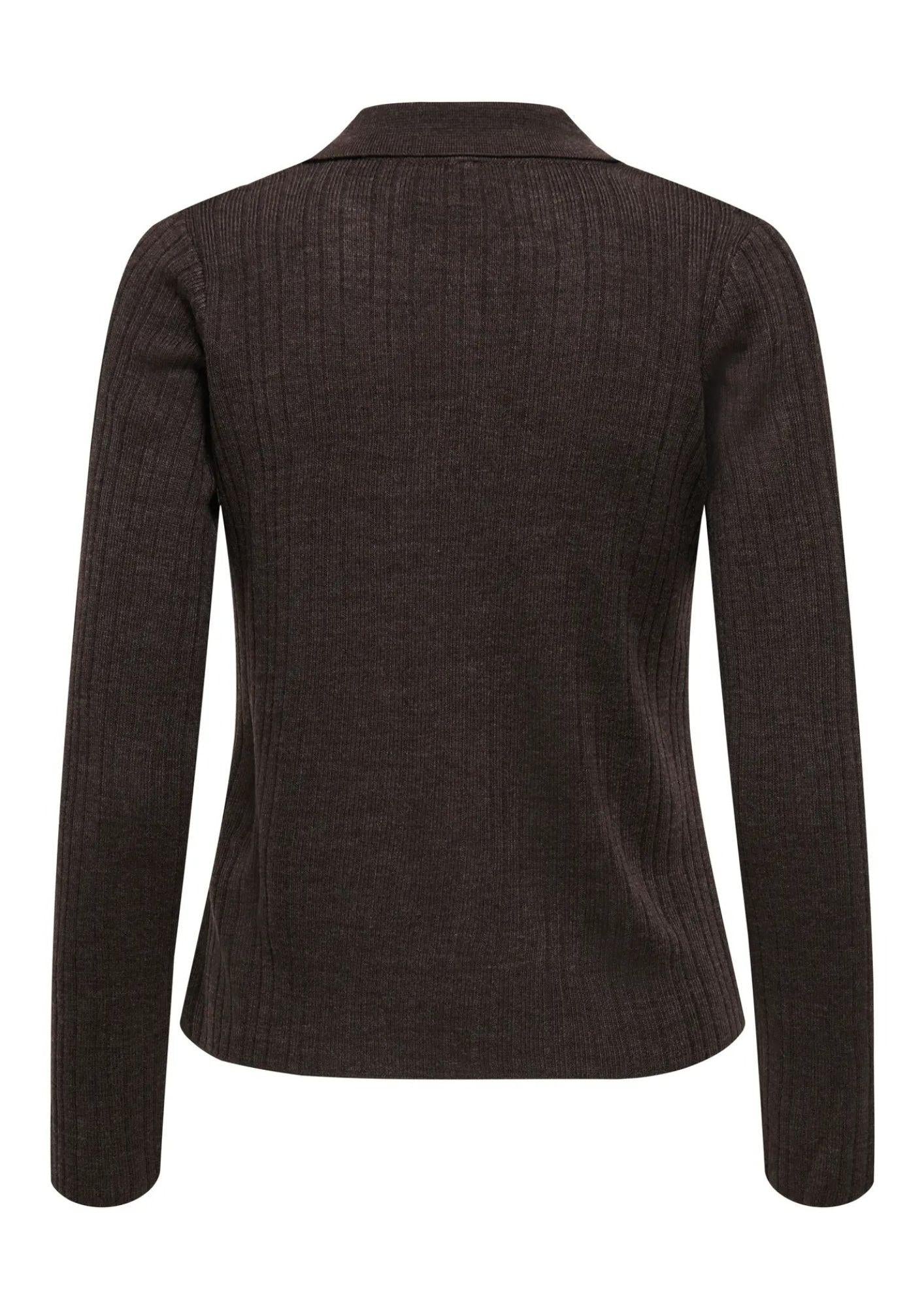 Only Cardigan Donna Thea Marrone 15353029 Chocolate Torte Melange ONLY