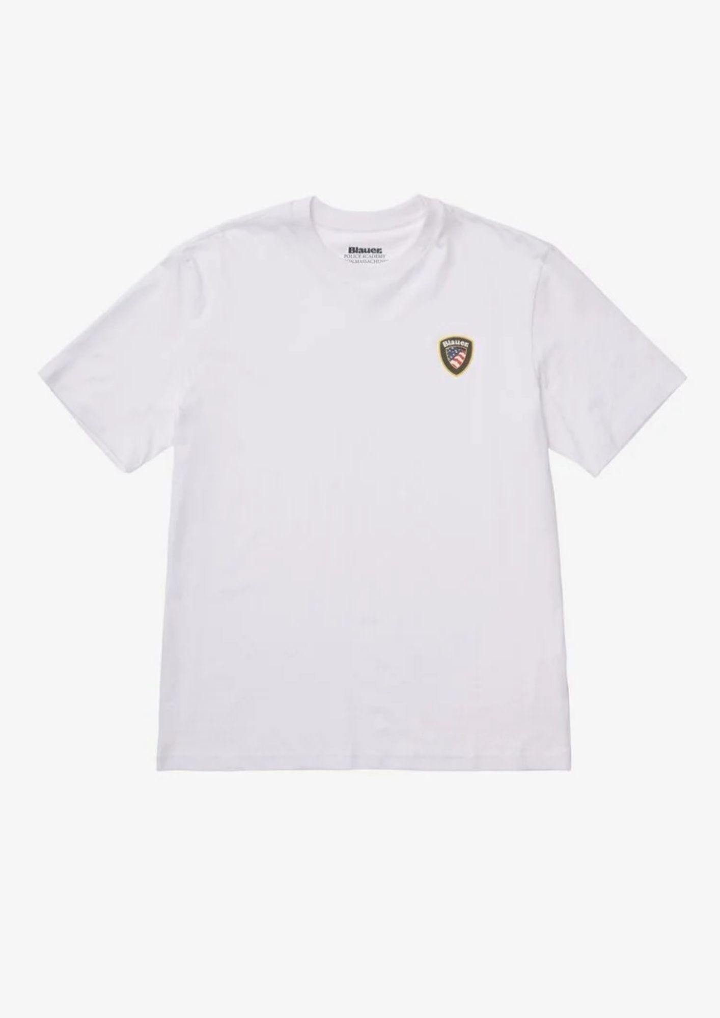 Blauer T-Shirt Uomo Faxon Bianco BLUH02284 7480 100 BLAUER