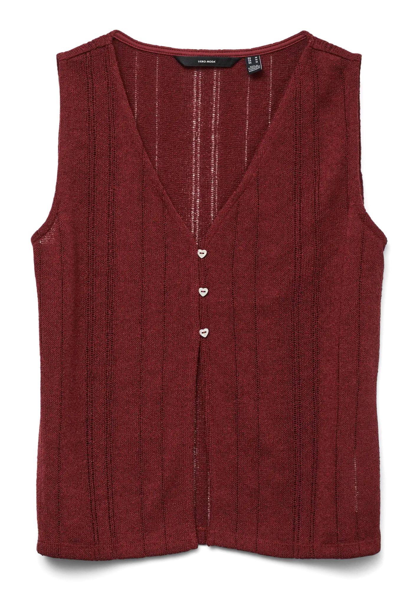 Vero Moda Top Donna Mea Con Scollo A V Bordeaux 10329354 Syrah VERO MODA