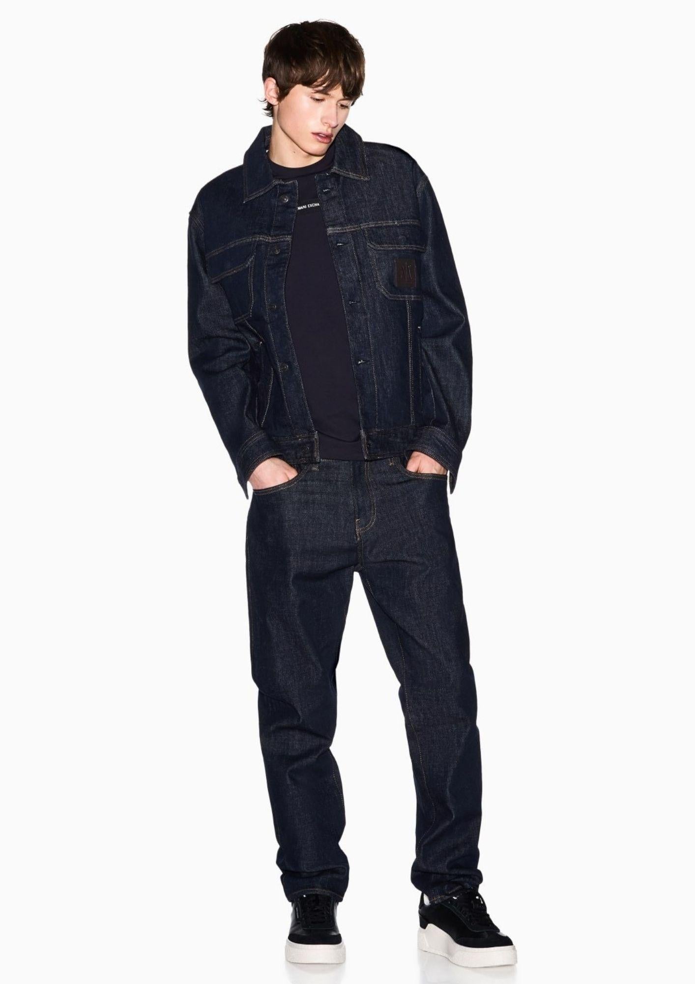 Armani Exchange T-Shirt Uomo Blu Navy XM002471 AF10356 UB101 ARMANI EXCHANGE