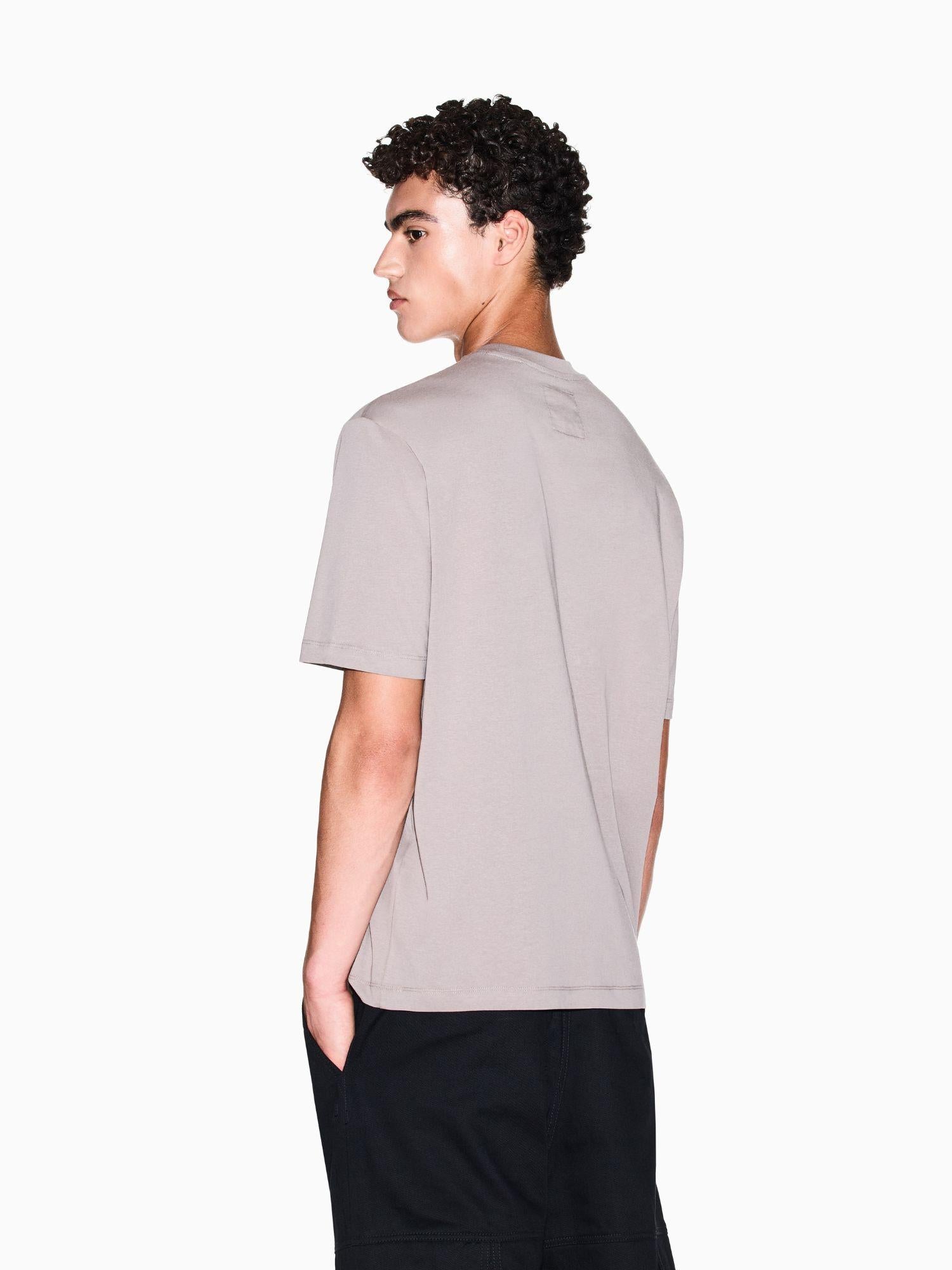 Armani Exchange T-Shirt con logo ricamato Uomo Beige XM000363 AF12308 U6107 ARMANI EXCHANGE