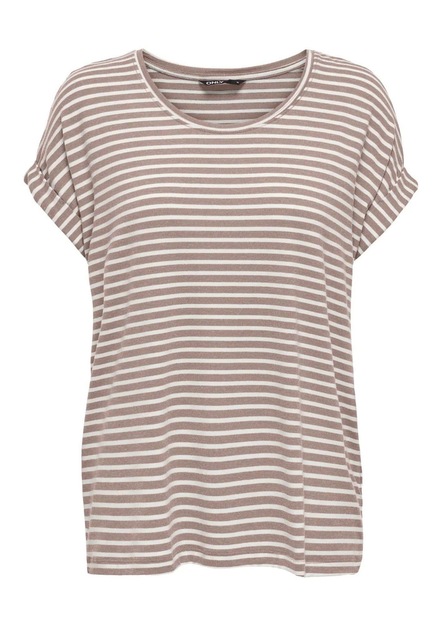 Only T-Shirt Donna Monster Bianca e Grigia 15206243 Etherea ONLY