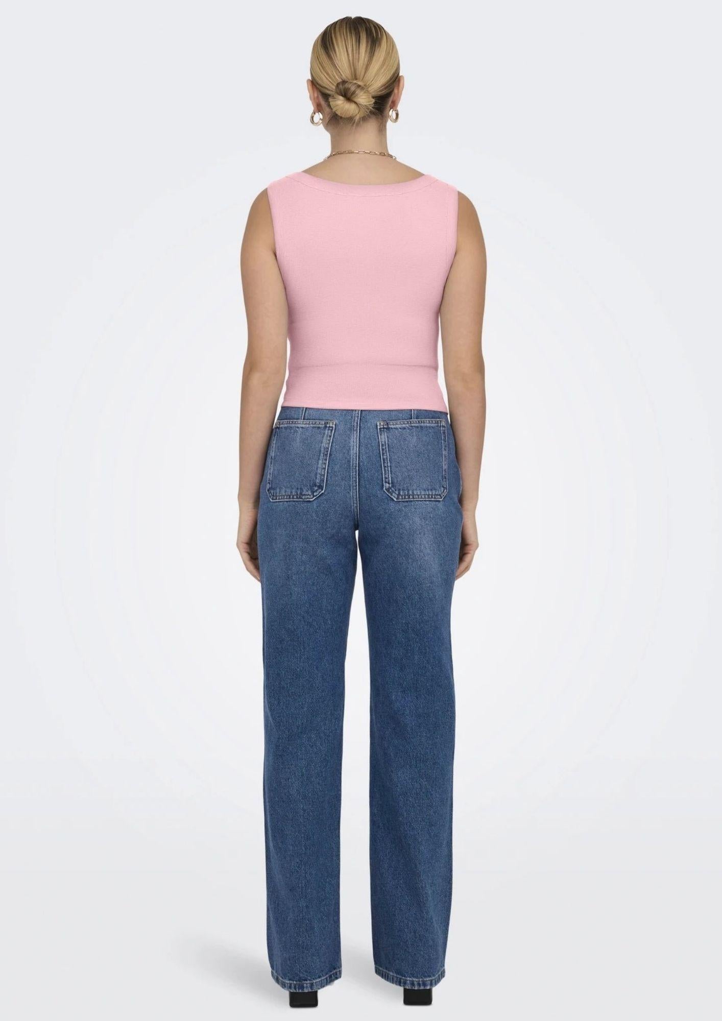 Only Canotta Donna Easy Rosa 15315571 Romance Rose ONLY