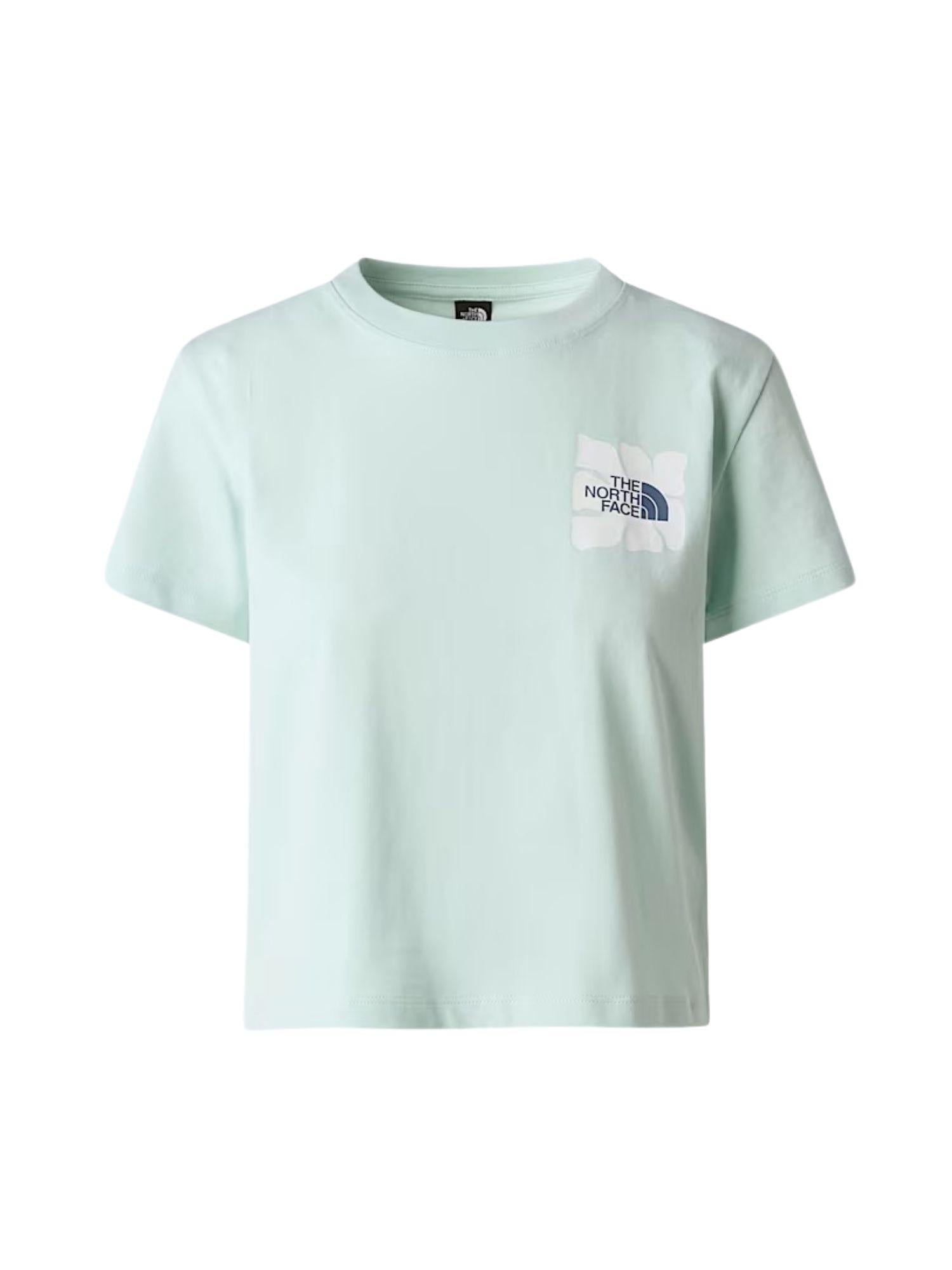 The North Face T-Shirt Donna Opal Frost Sun Regular Graphic NF0A8GQS G70 THE NORTH FACE