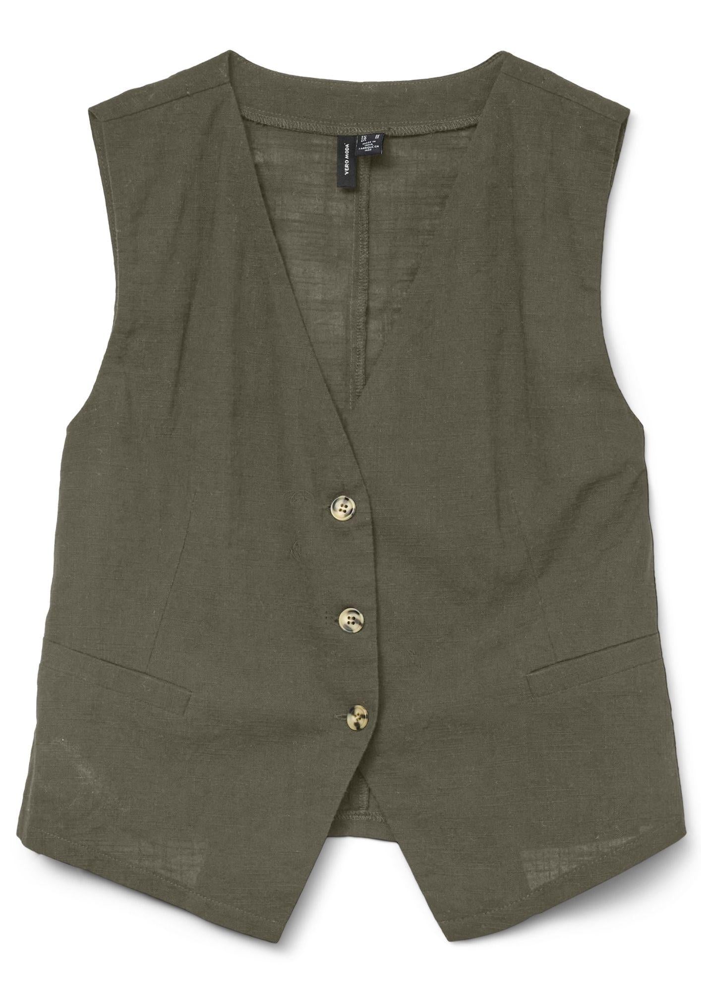 Vero Moda Top Donna Caia Verde 10333795 Deep Lichen Green VERO MODA
