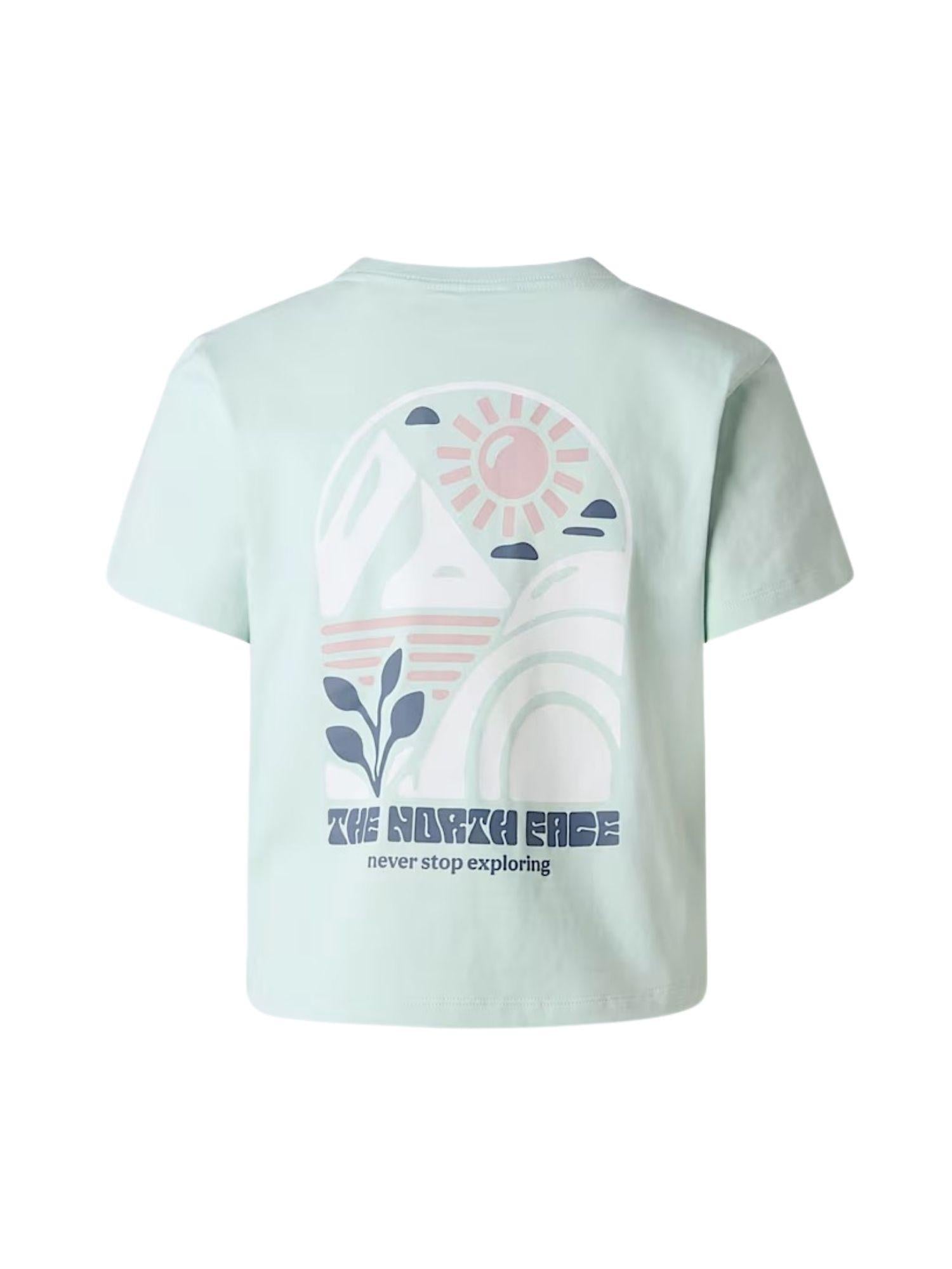 The North Face T-Shirt Donna Opal Frost Sun Regular Graphic NF0A8GQS G70 THE NORTH FACE