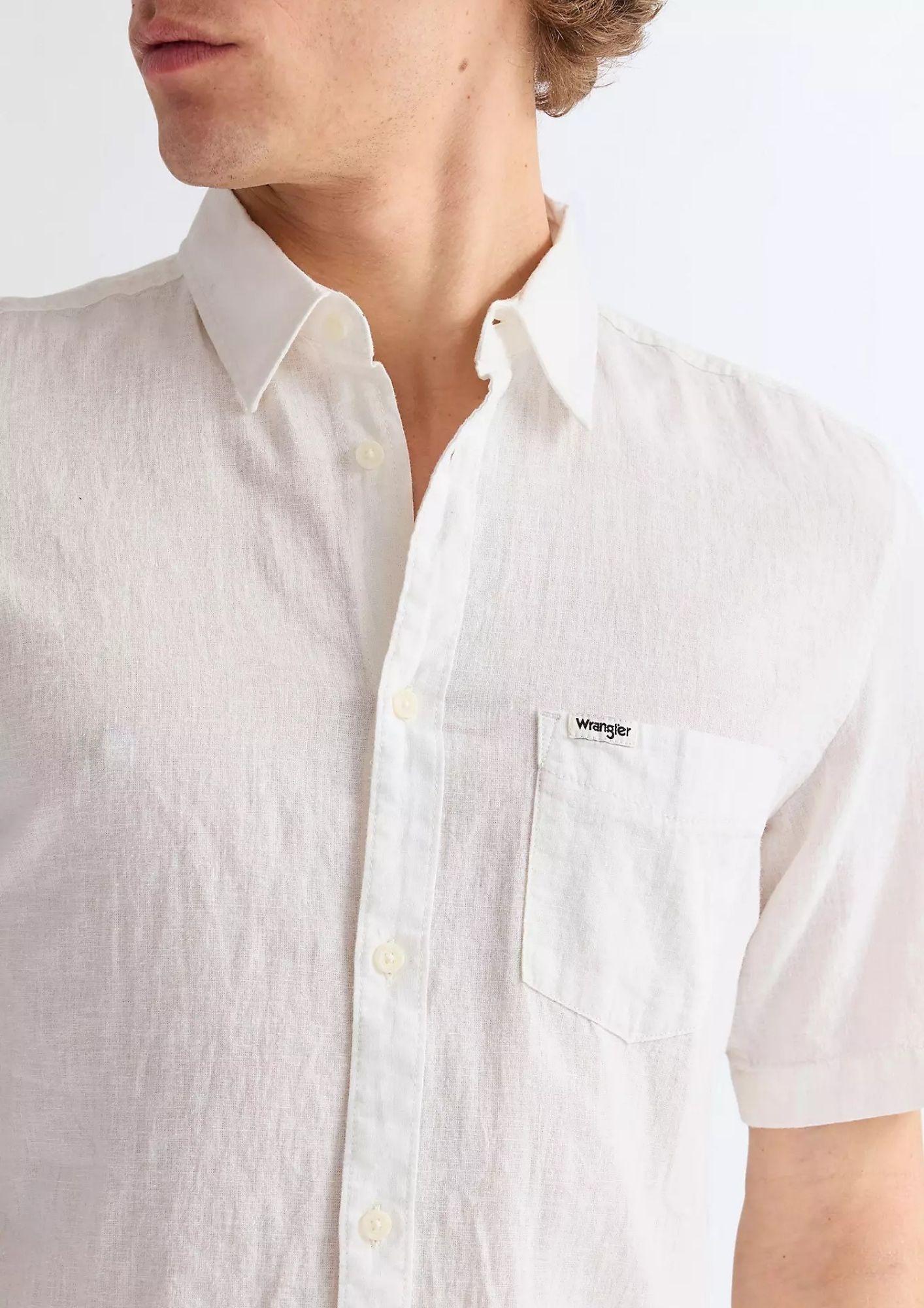 Wrangler Camicia Uomo Bianca 112362728 WHITE WRANGLER
