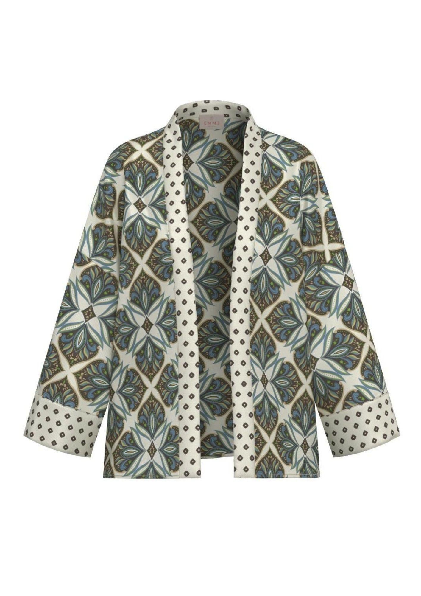 Emme Marella Blusa Donna Emmatollo Bianco Lana Fantasia 2615191041200 012 EMME MARELLA