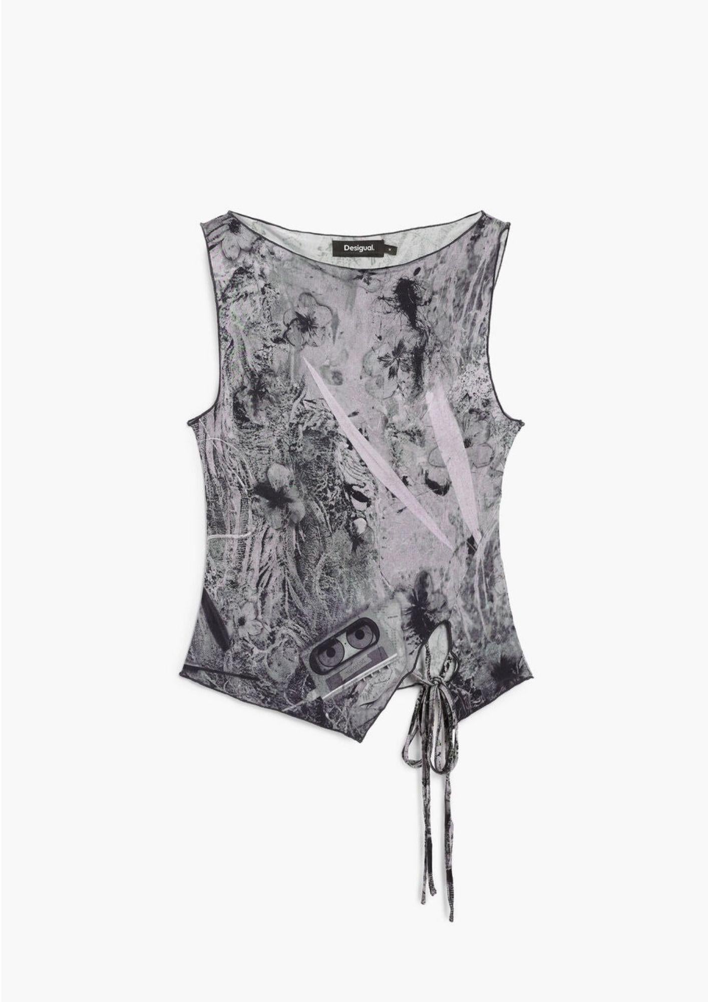 Desigual T-Shirt Donna Edimburgo Grigia 26SWTK12 2063 DESIGUAL