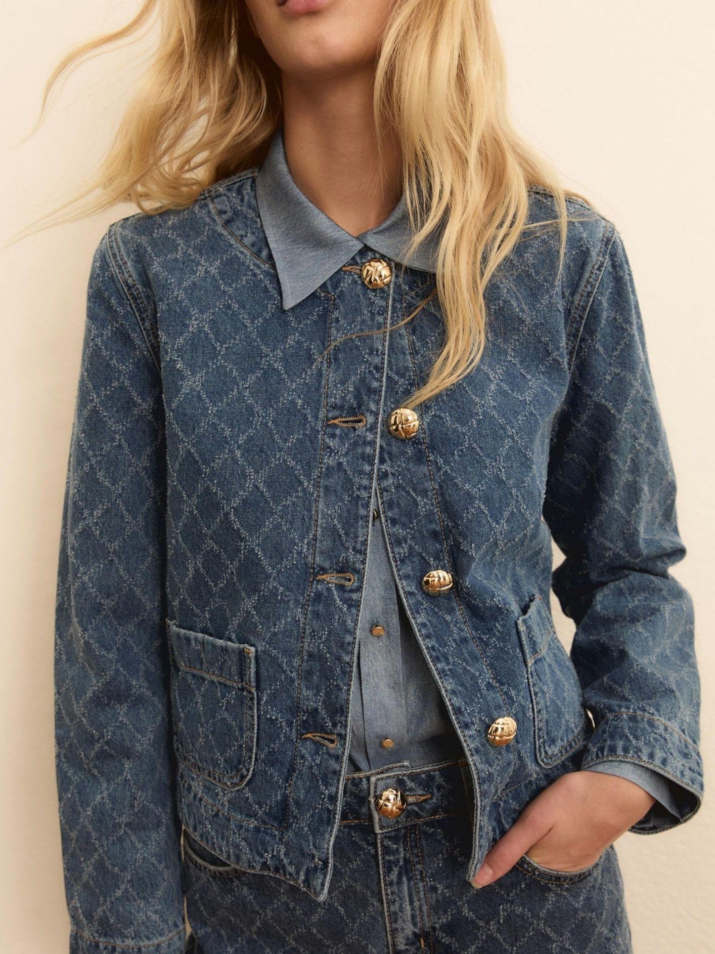 Emma Marella Giacca Donna Emispadino Blue Jeans 2615041024200 001 EMME MARELLA