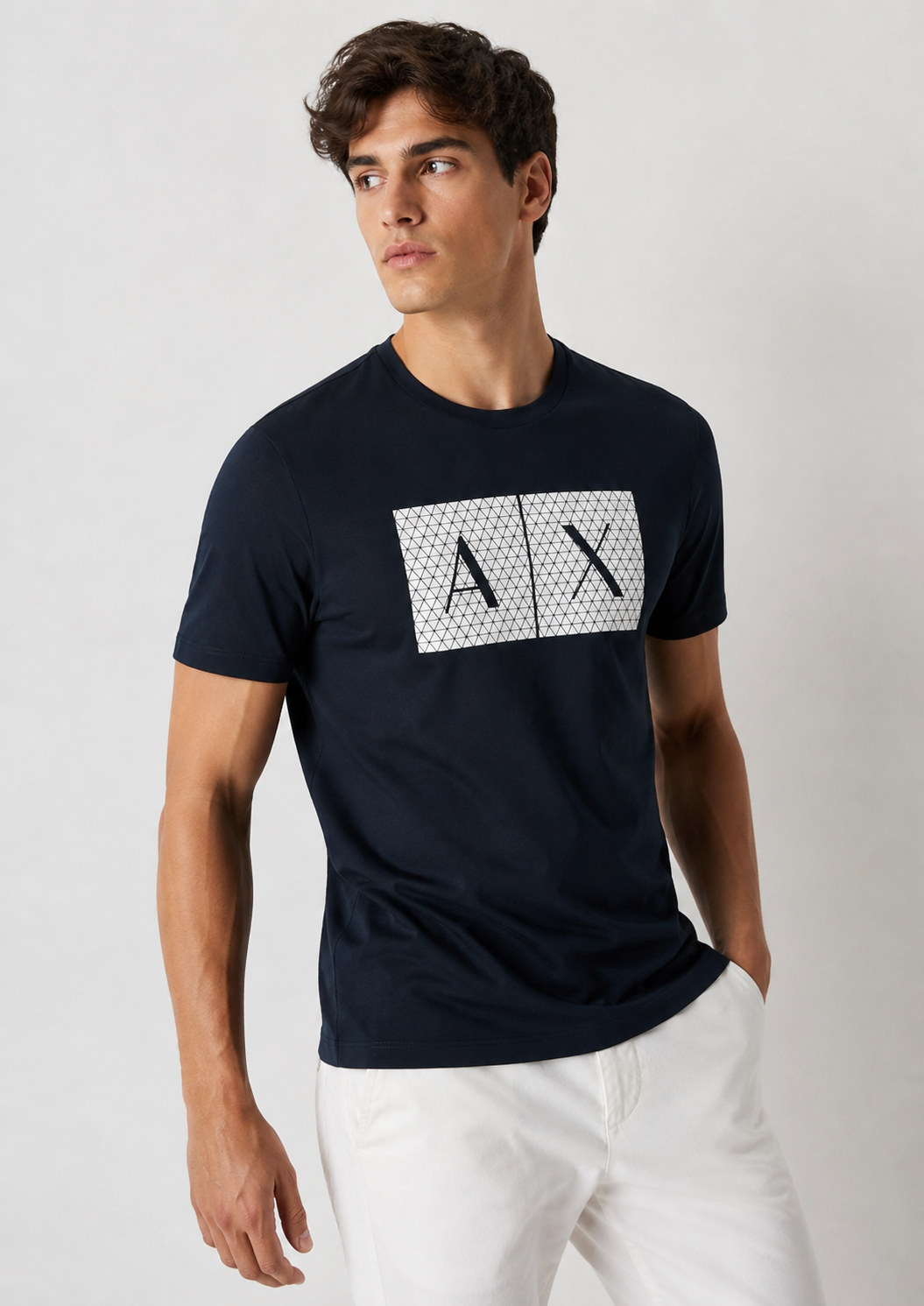 Armani Exchange T-Shirt Uomo Blu Navy 8NZTCK Z8H4Z 1510 ARMANI EXCHANGE
