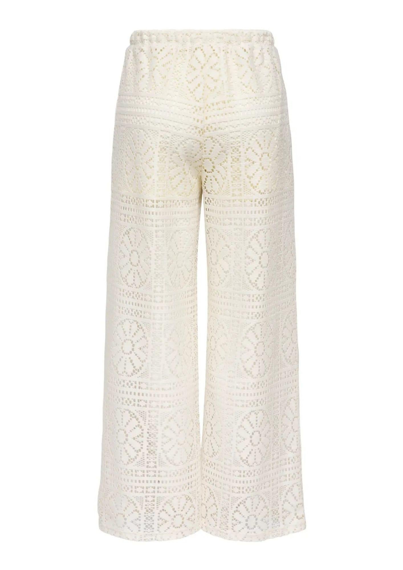 Only Pantalone Donna Lian Bianco Betulla 15372107 Birch ONLY
