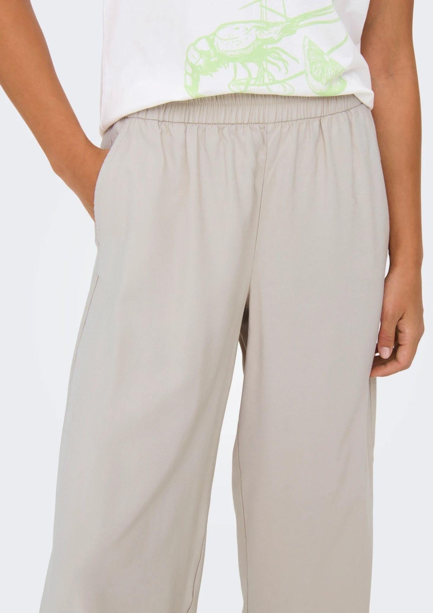 Only Pantalone Donna Aris Grigio Pietra Pomice 15337956 Pumice Stone ONLY