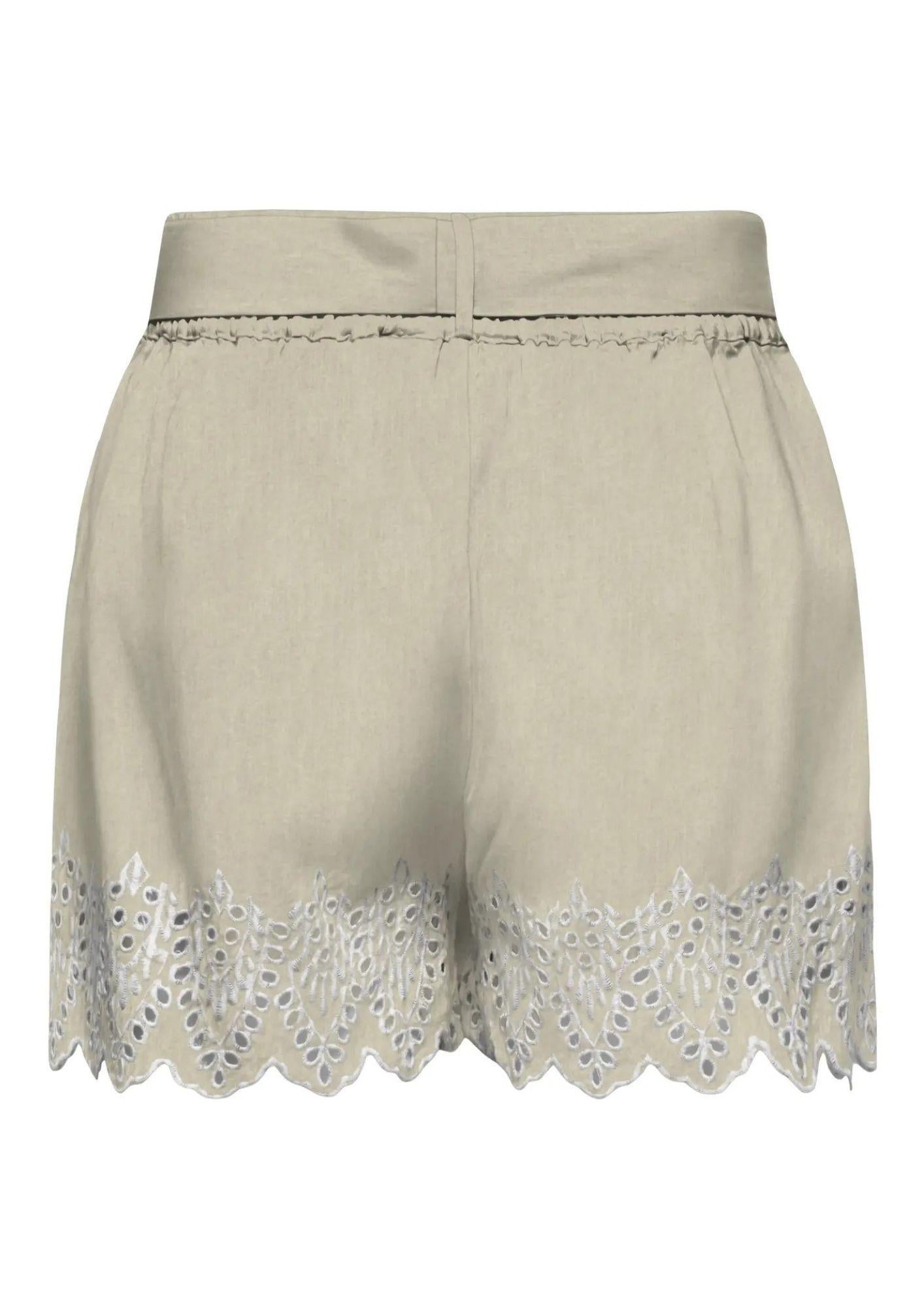 Only Shorts Donna Tulum Grigio Oliva 15368893 Olive Gray BRIGHT WHITE EMB ONLY