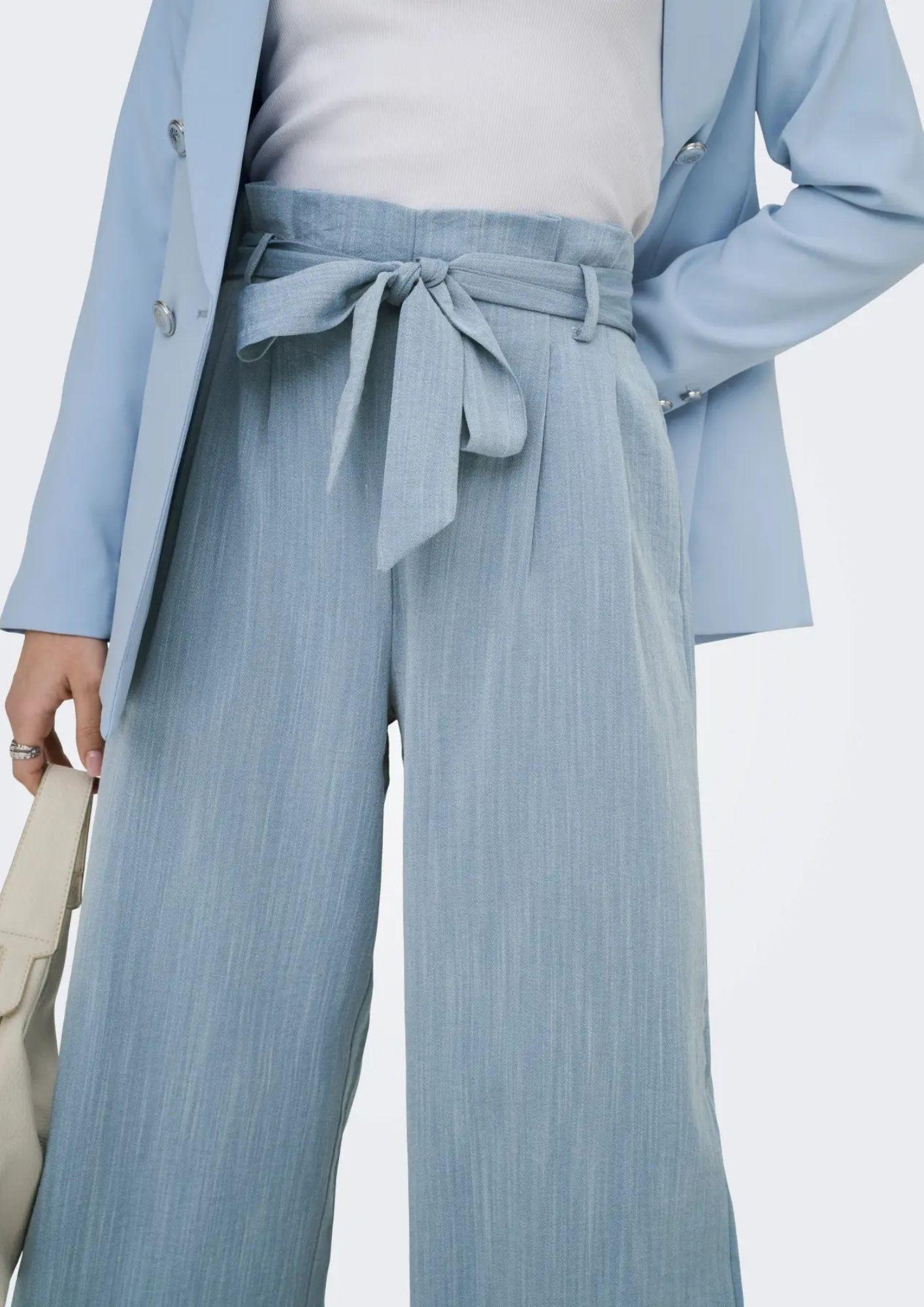 Only Pantalone Donna Marsa Blu Denim Sbiadito Melange 15269628 Faded Denim MELANGE ONLY